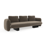 Overlap Sofa Dark Taupe