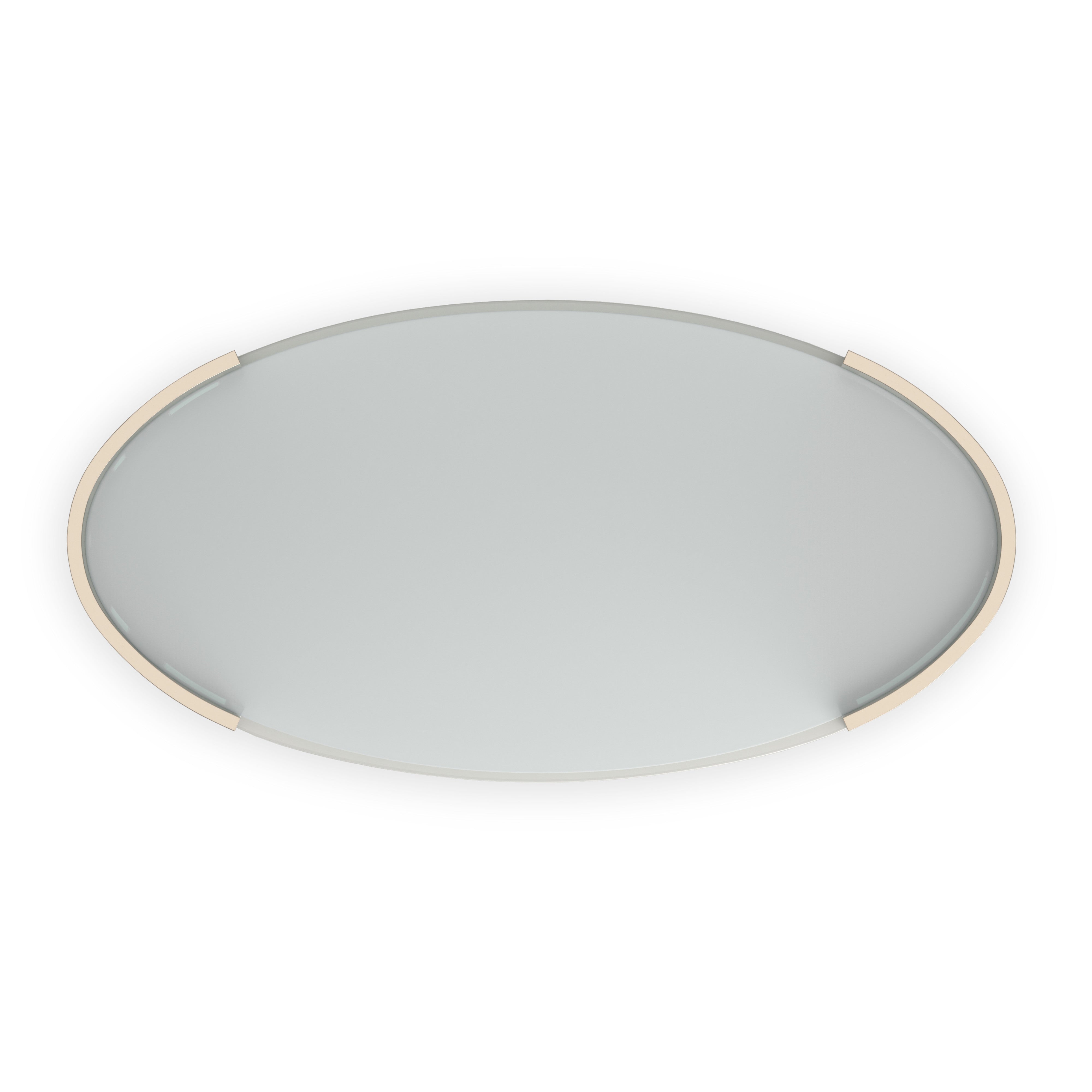 Love Oval Cocktail Table - Matte Pearl
