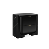Overlap Small Nightstand Dark