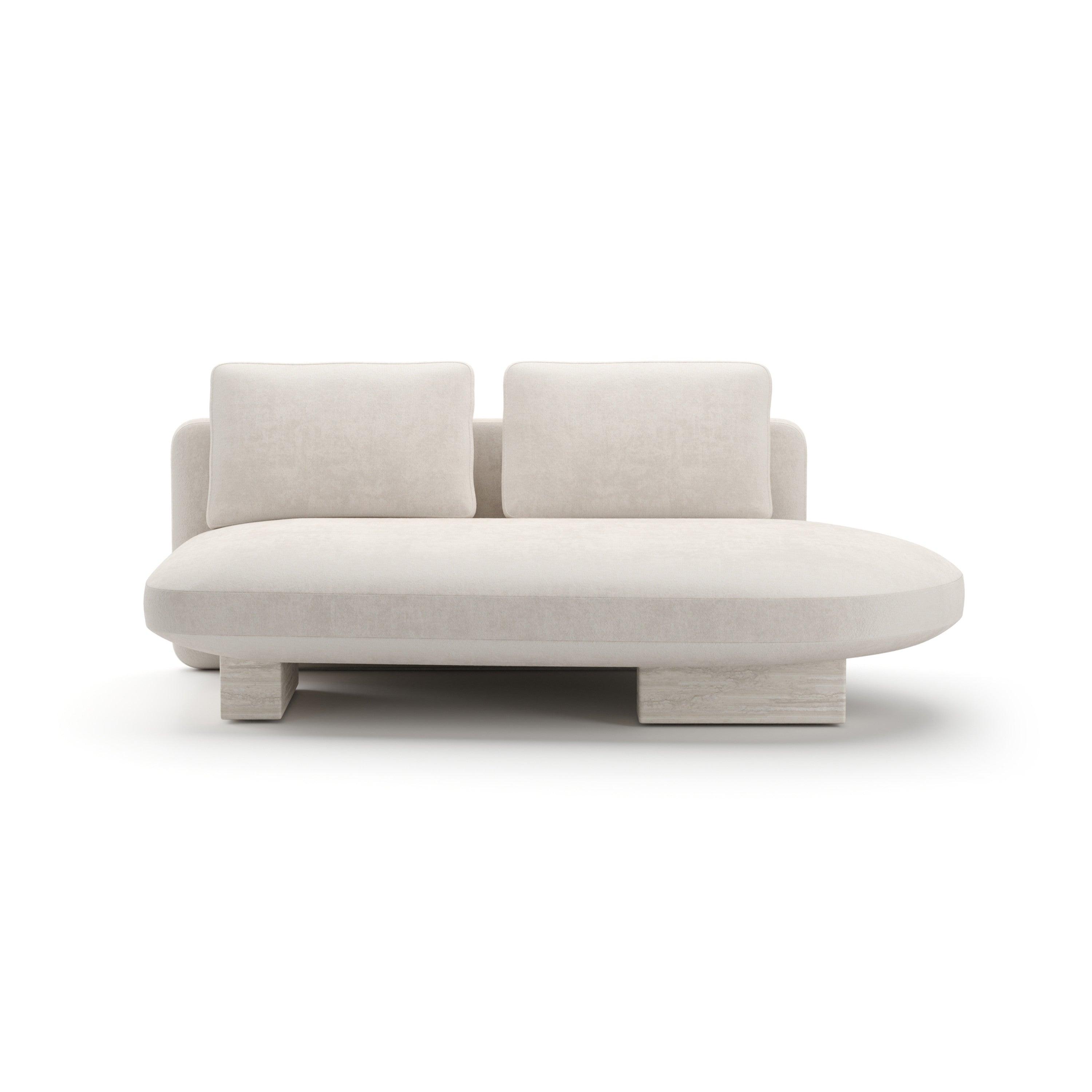 Overlap Laf Armless Bumper Ecru – Caracole