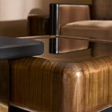 detail of Gelee Accent Table - Chocolate