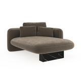 Overlap Raf Chaise Dark Taupe