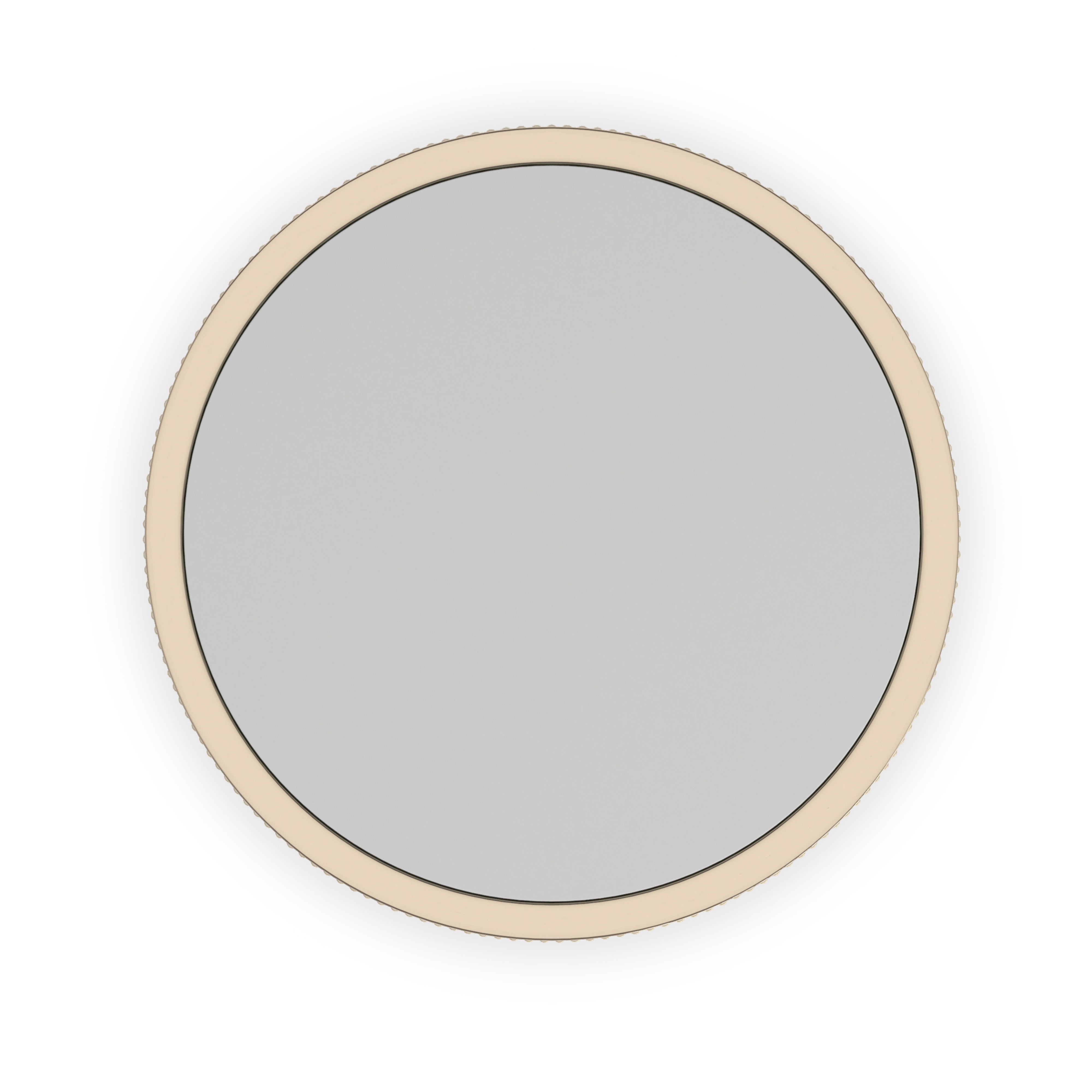 Love Round End Table - Matte Pearl