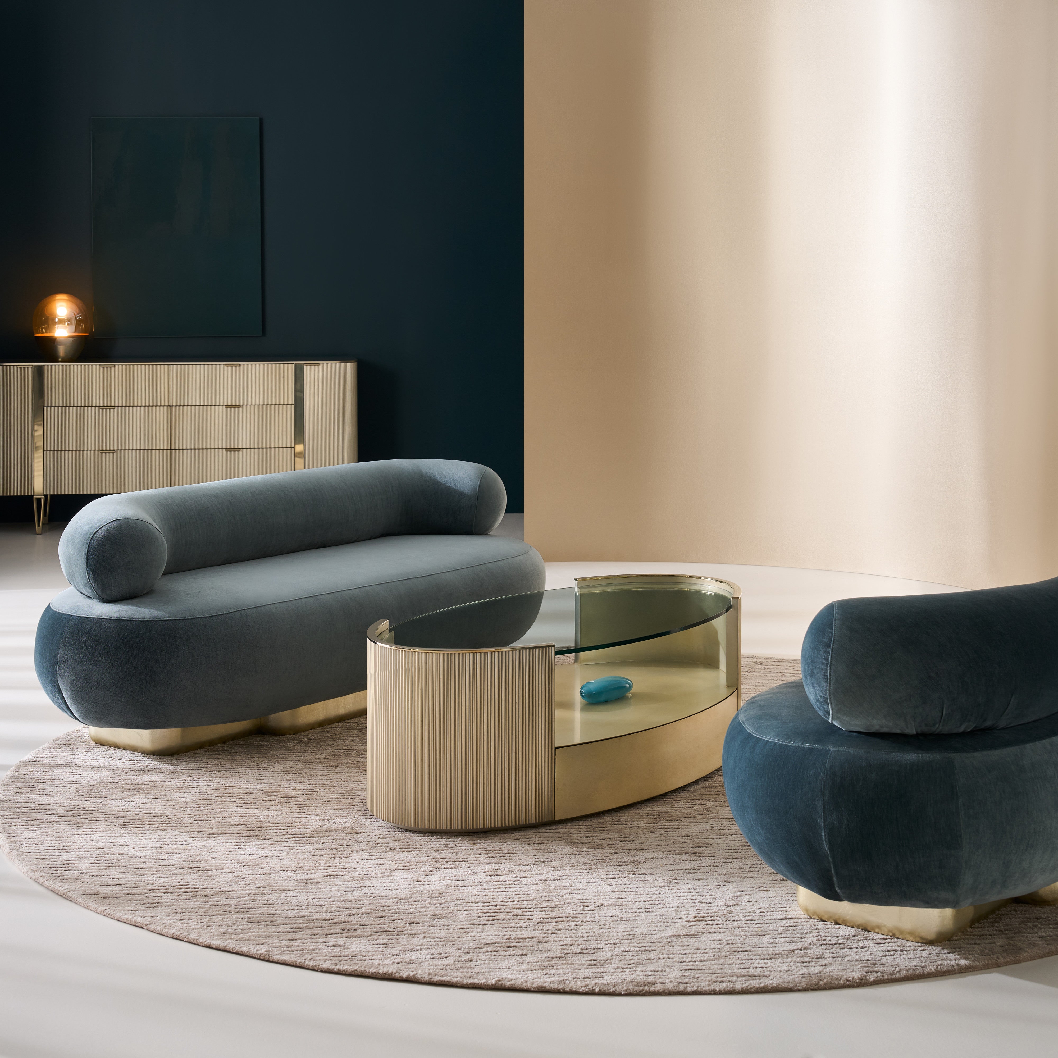 room with Love Oval Cocktail Table - Oracle