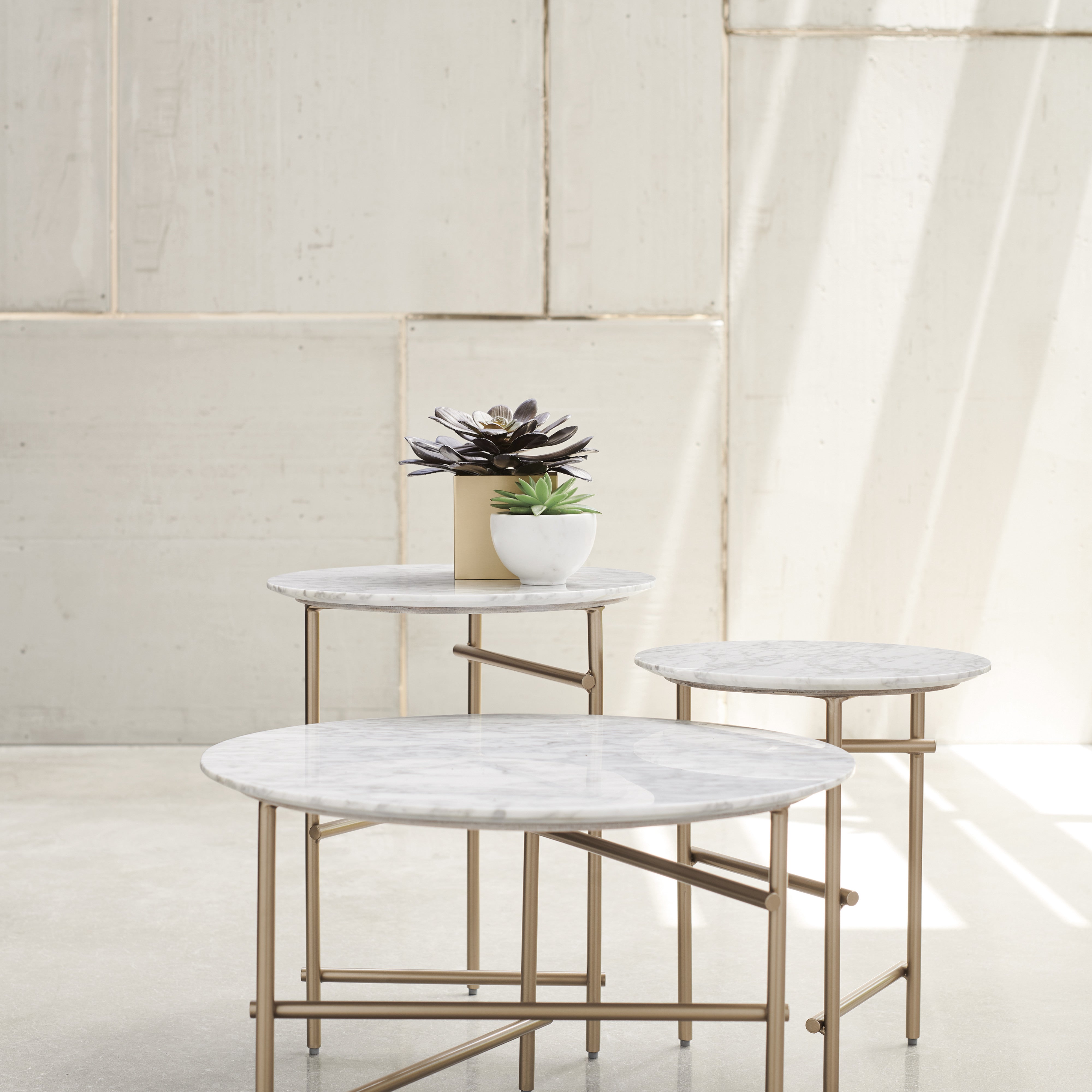 detail of Concentric Accent Table