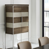 room with La Moda Bar Cabinet