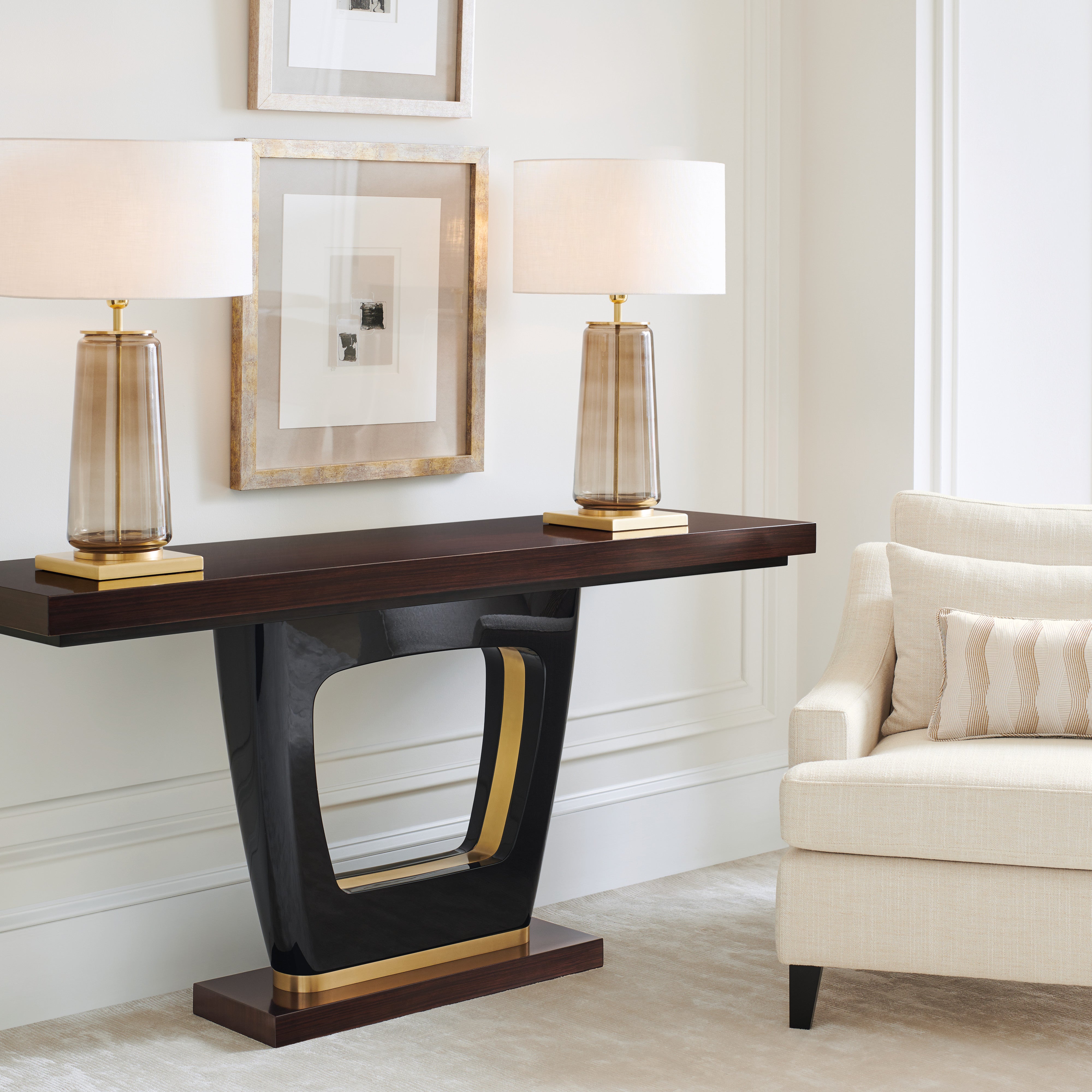 detail of The Axis Console Table