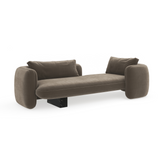 Overlap Bedroom Chaise Dark Taupe