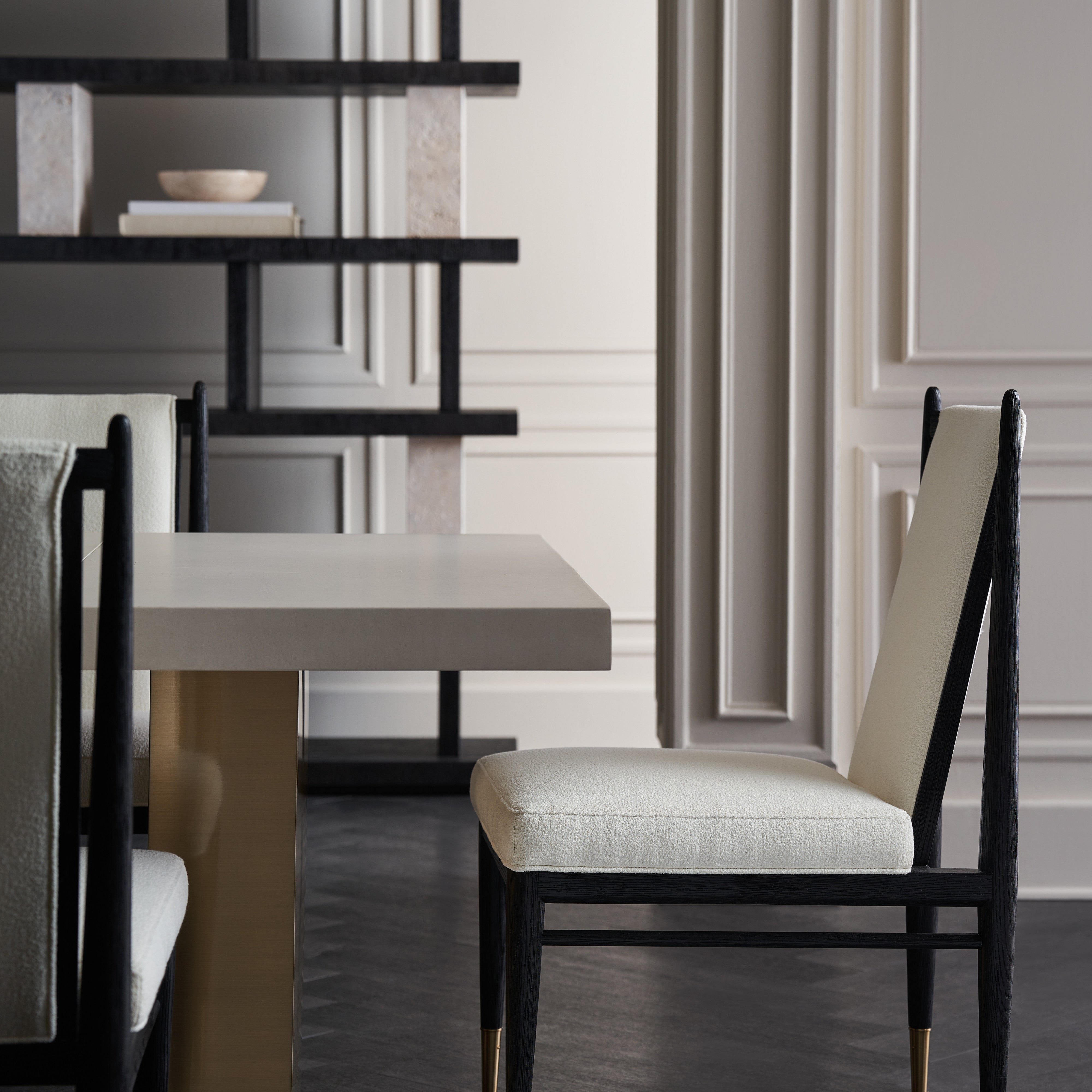 room with Unity Dark Dining Chair