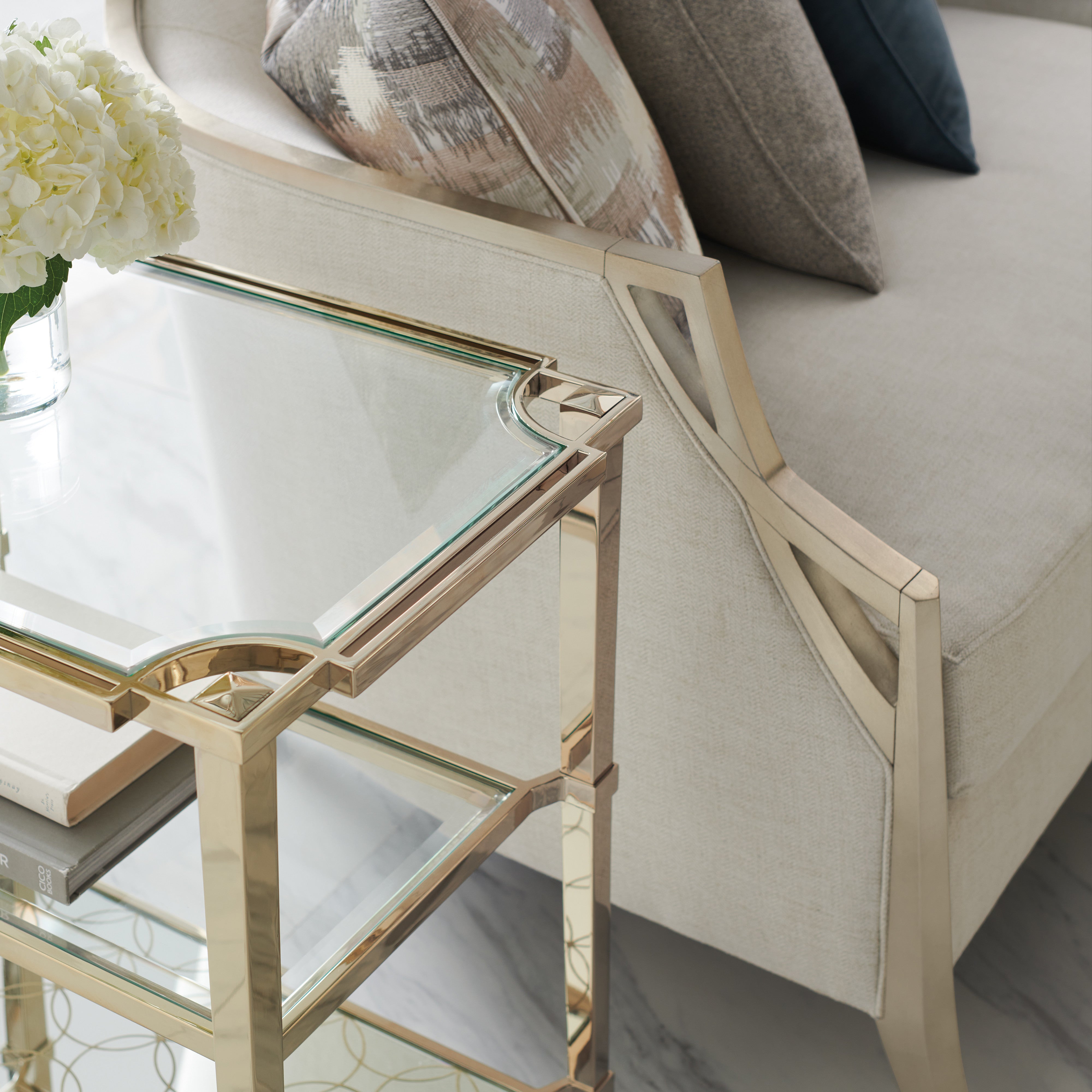 detail of X Factor Laf Loveseat