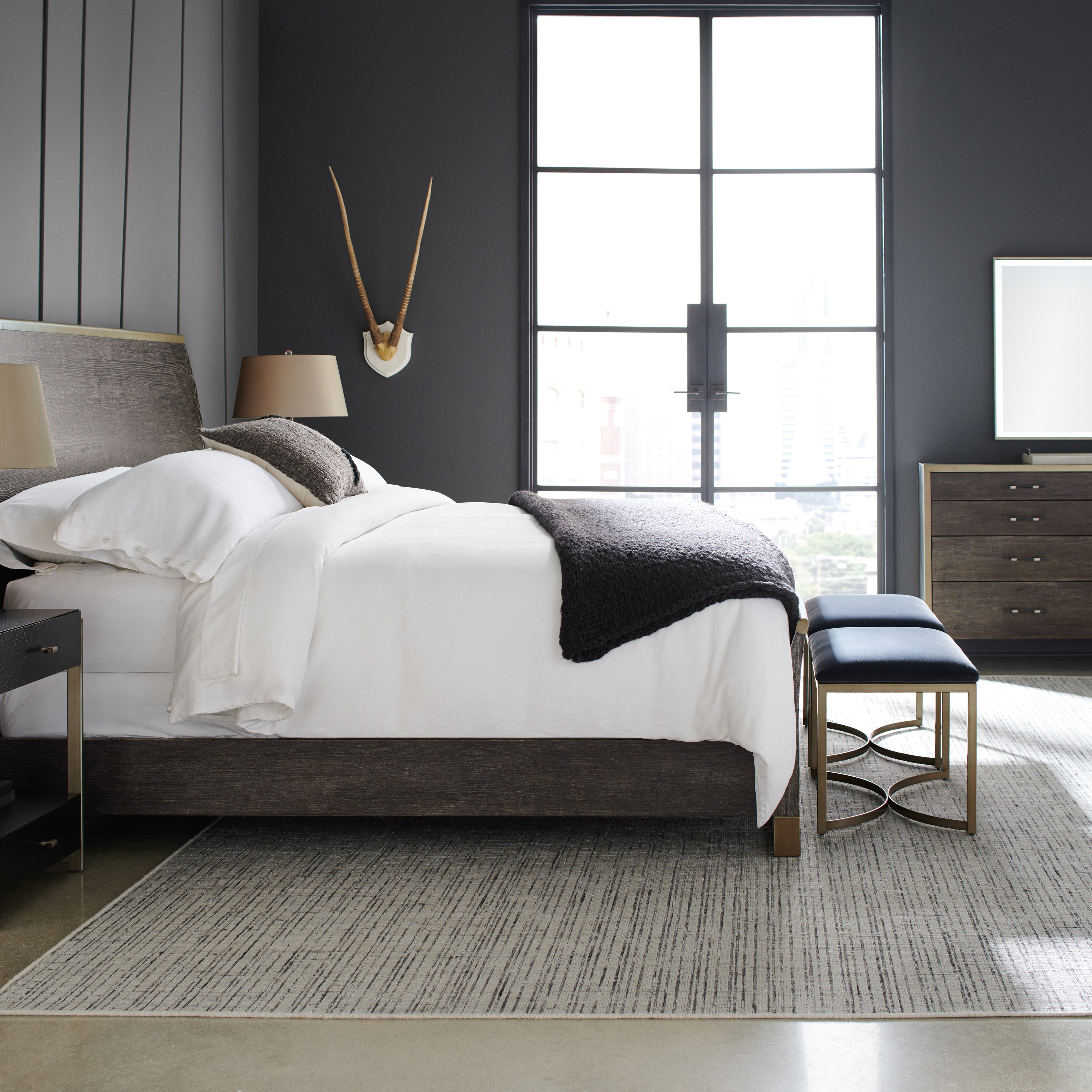 room with Remix Wood Bed - King