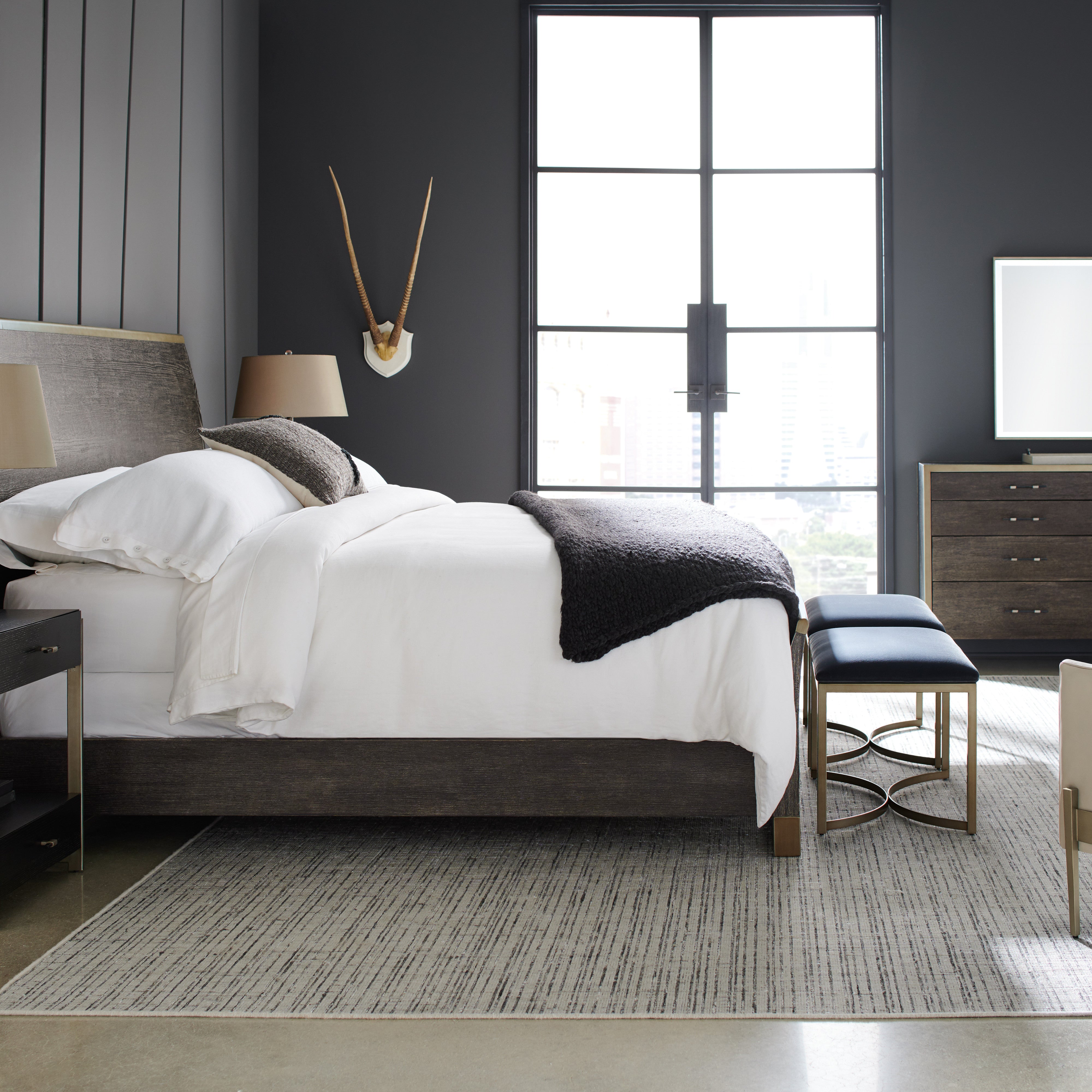 room with Remix Wood Bed - Queen
