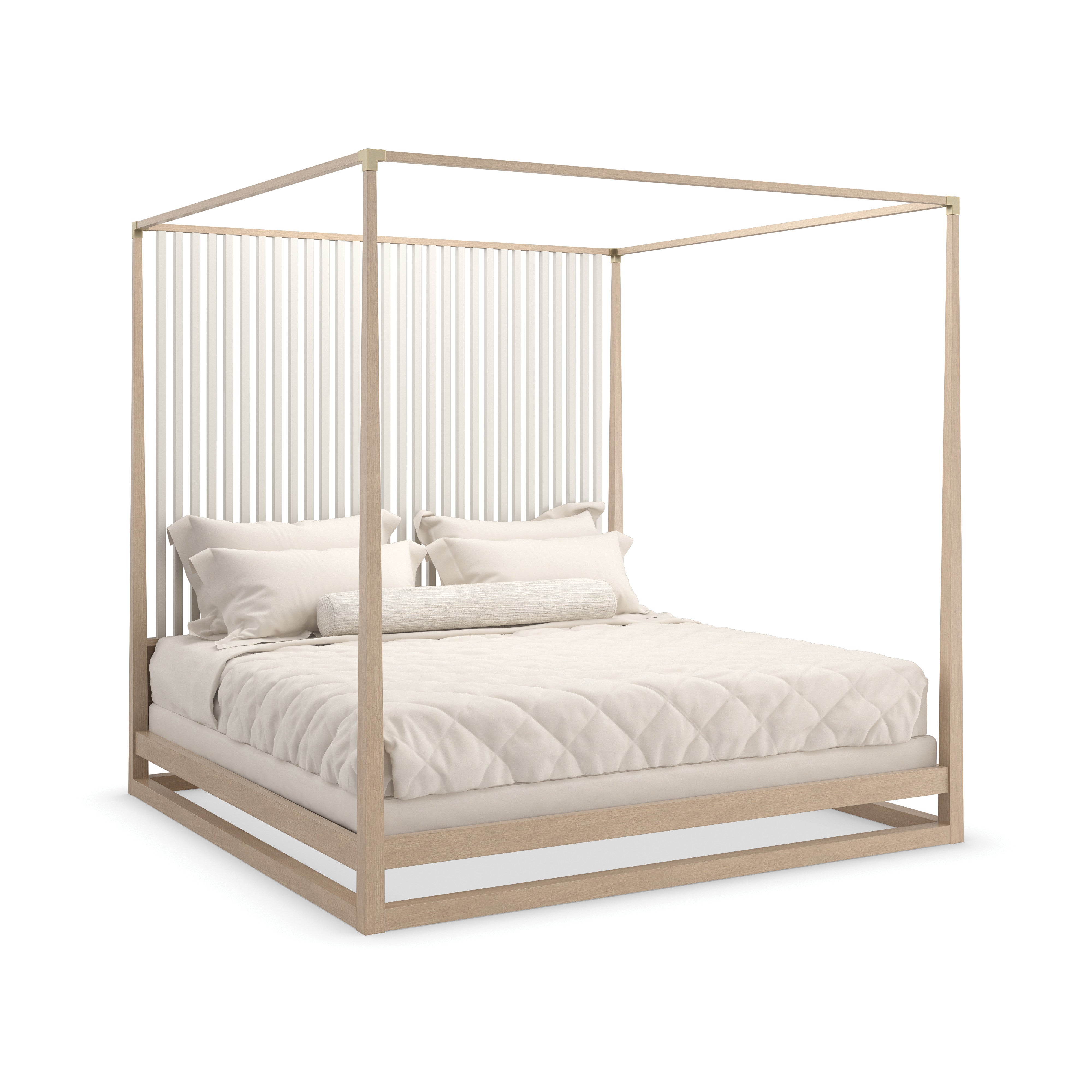 Pinstripe Light Bed - Queen