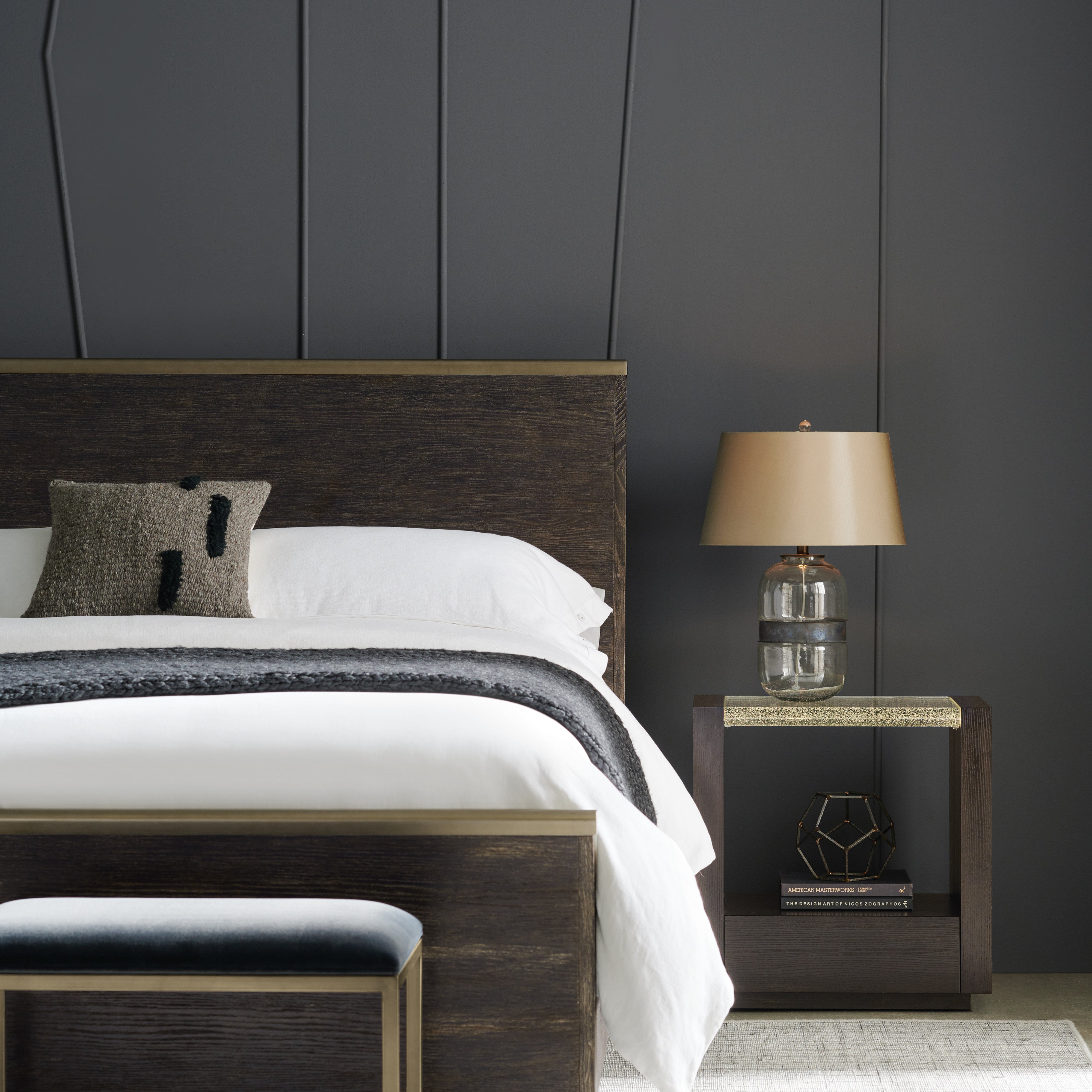 room with Remix Wood Bed - King