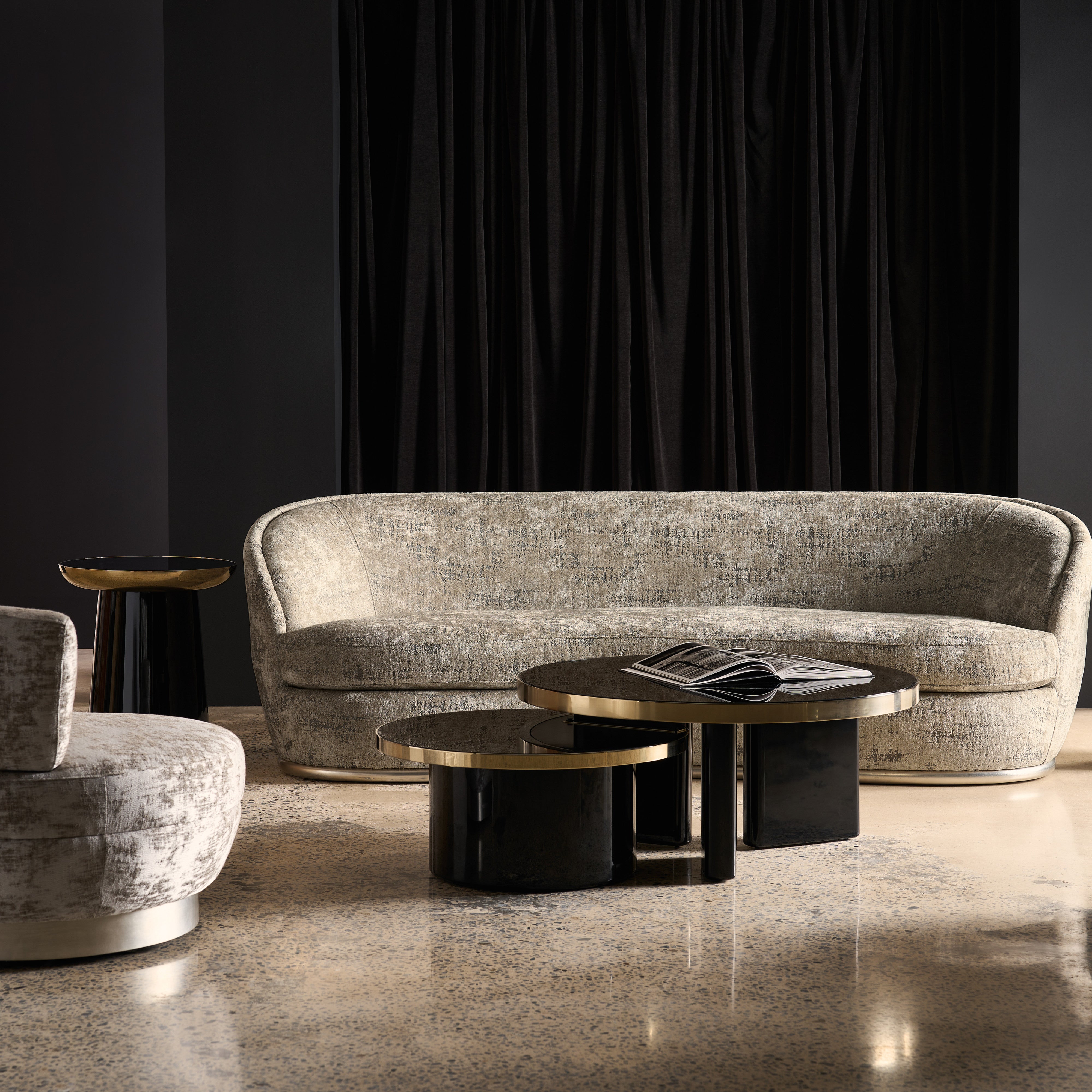 room with Umbra Small Cocktail Table