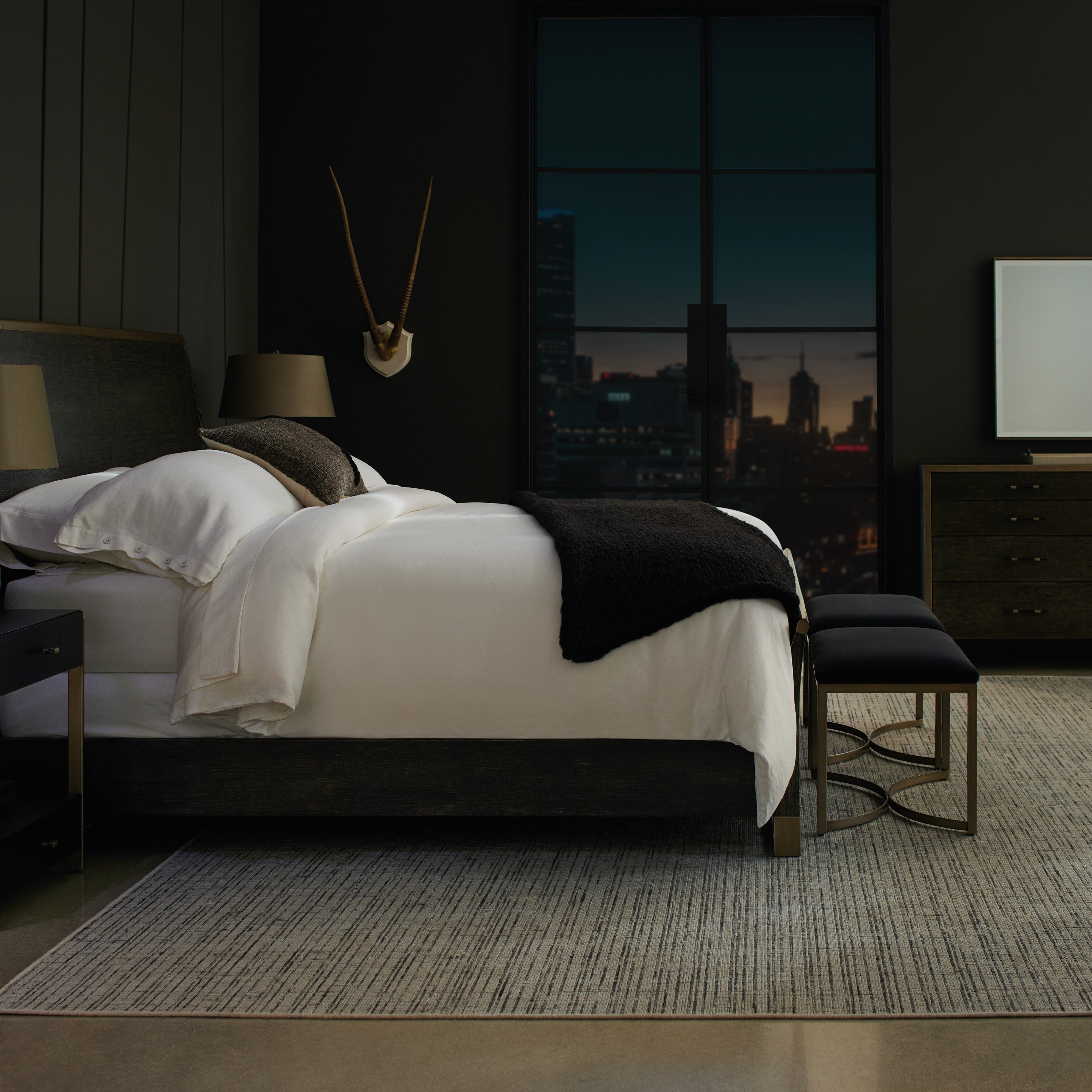 room with Remix Wood Bed - King