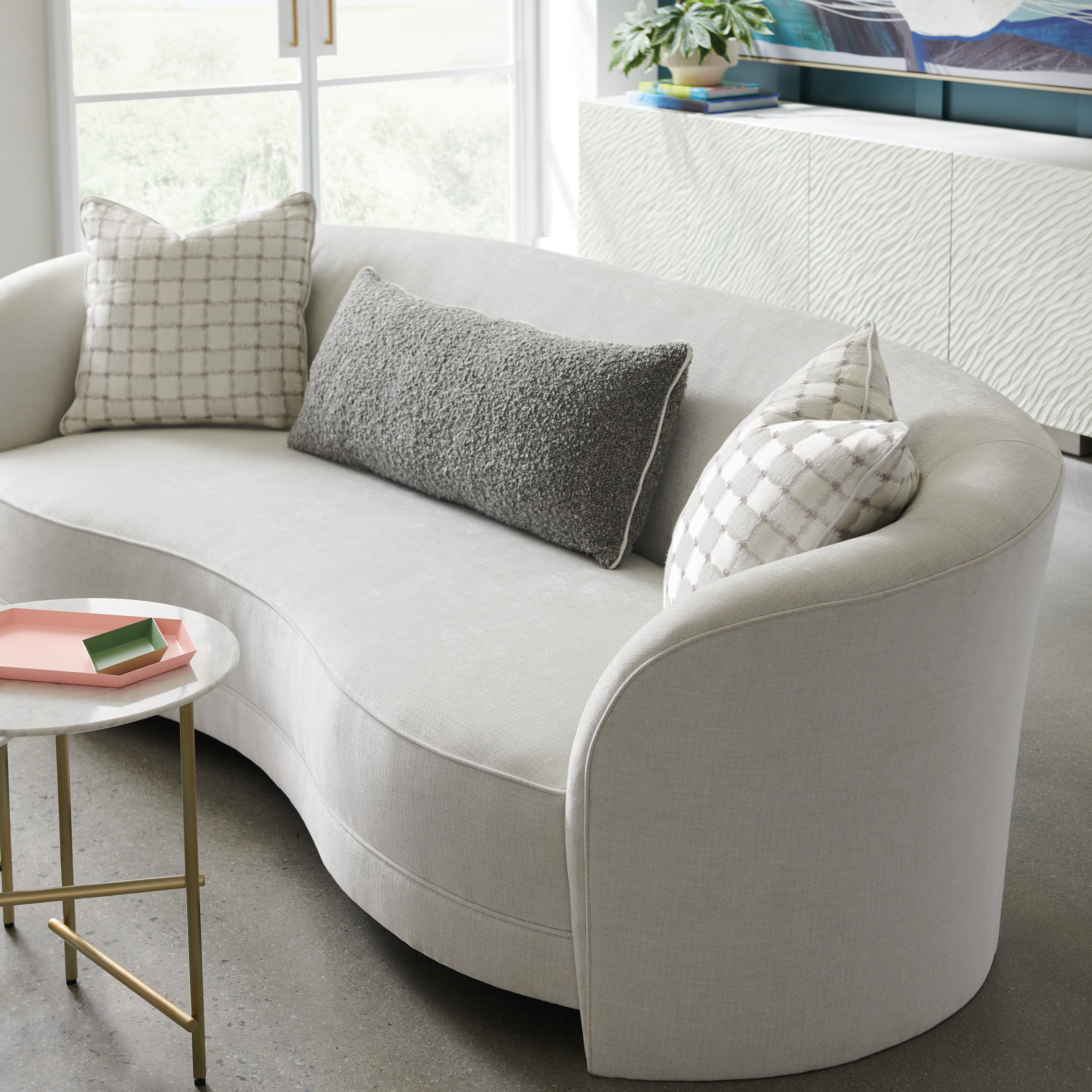 detail of Concentric Accent Table