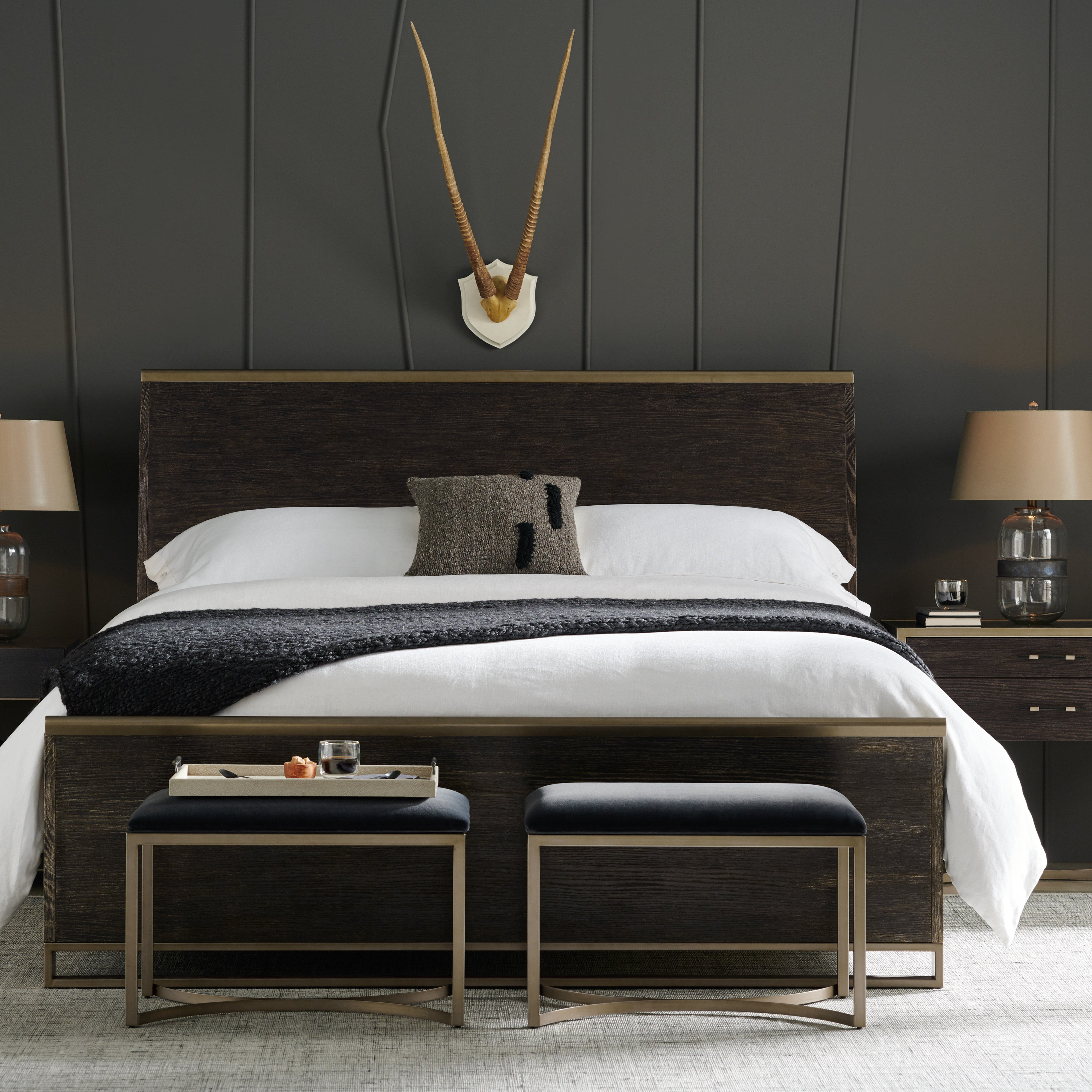 room with Remix Wood Bed - King