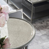 detail of Smoulder Round End Table