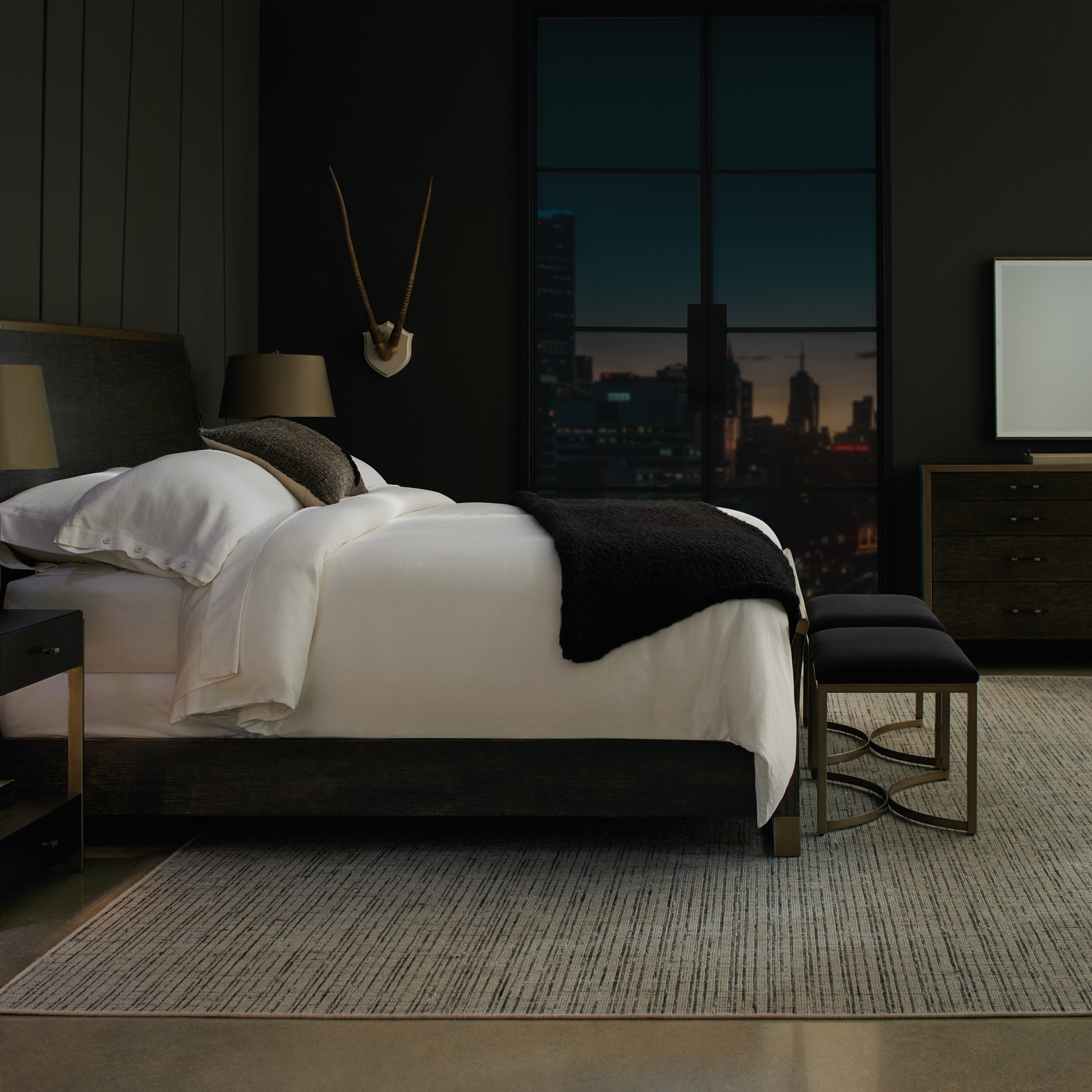 room with Remix Wood Bed - Queen