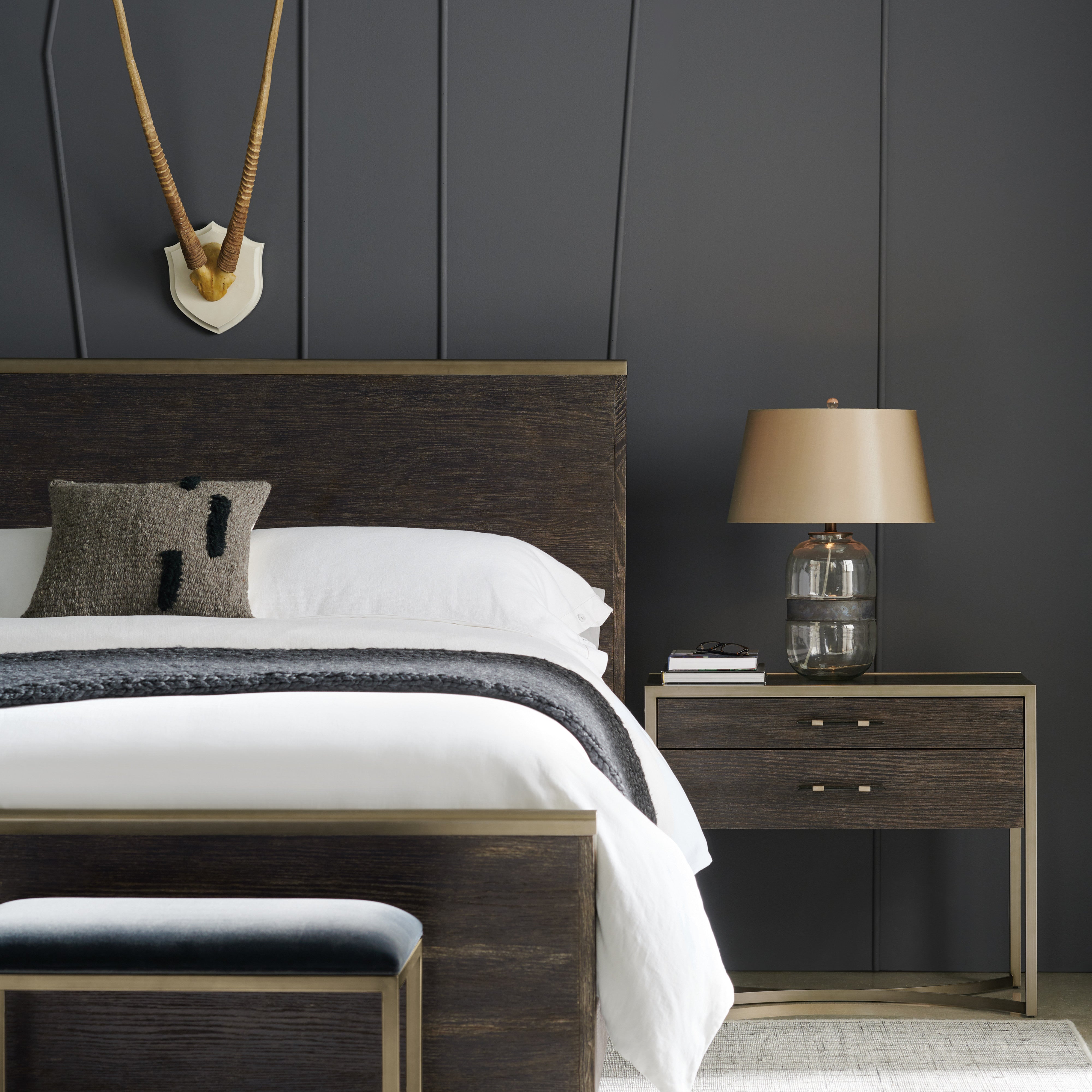 room with Remix Wood Bed - King