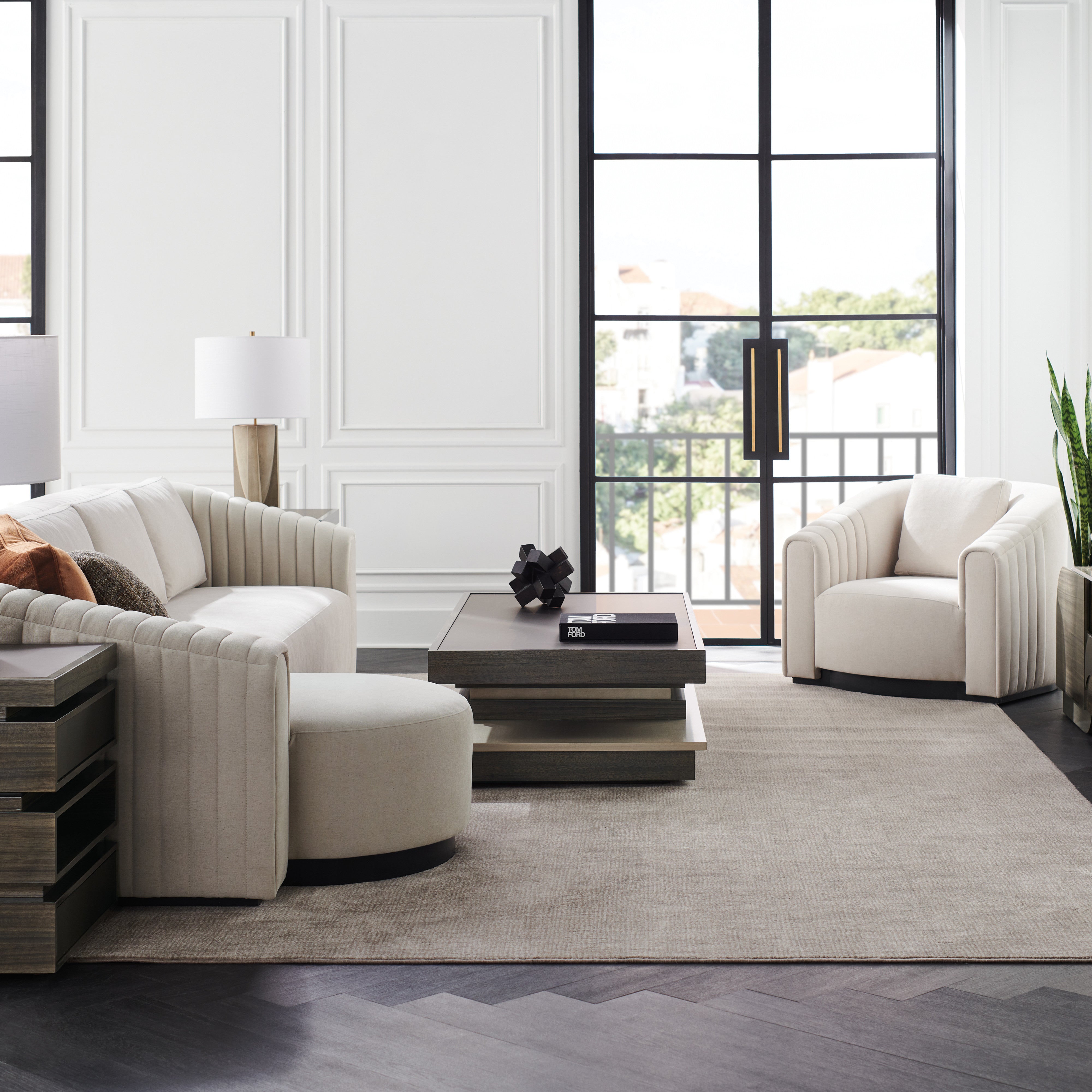 room with La Moda End Table