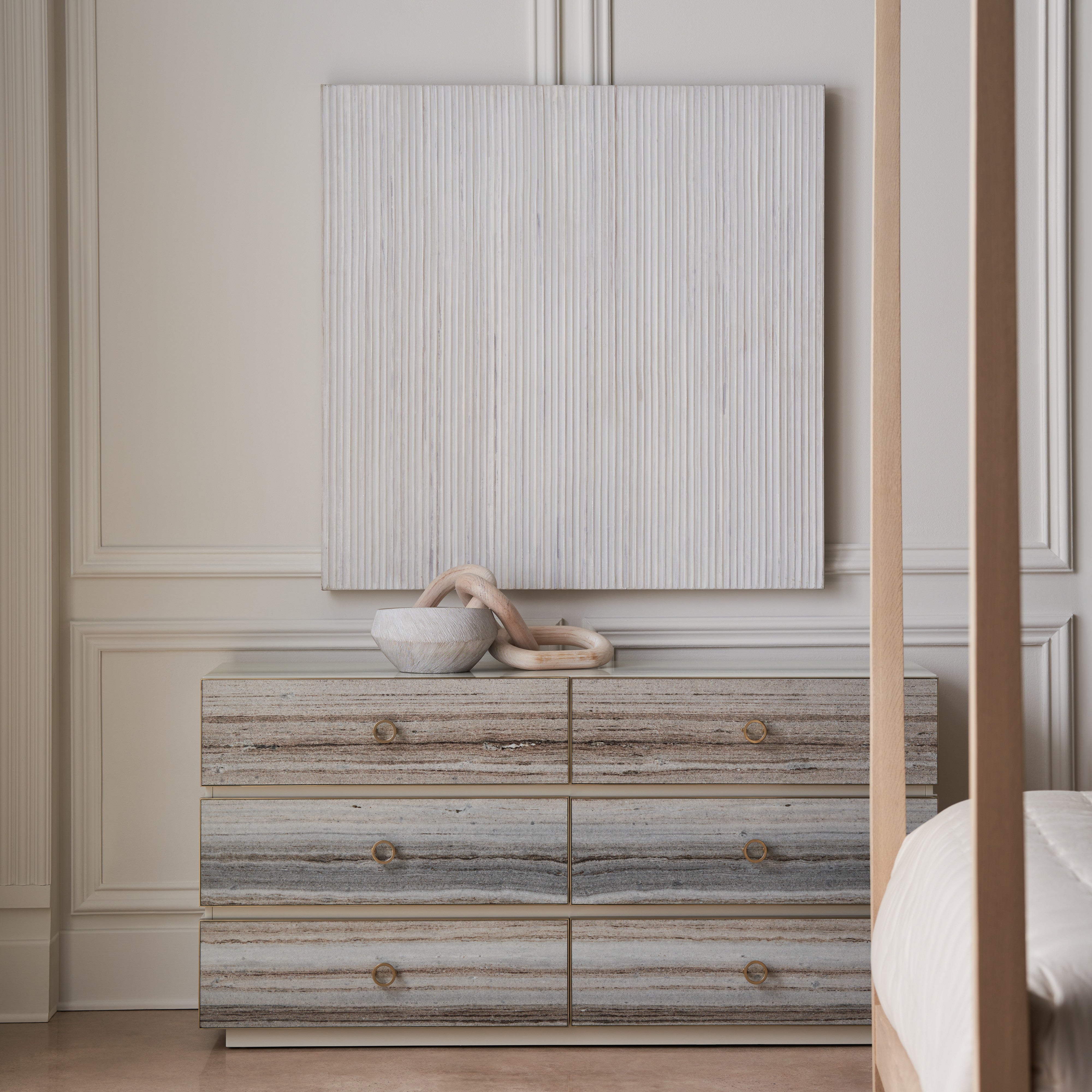 room with Bedrock Dresser