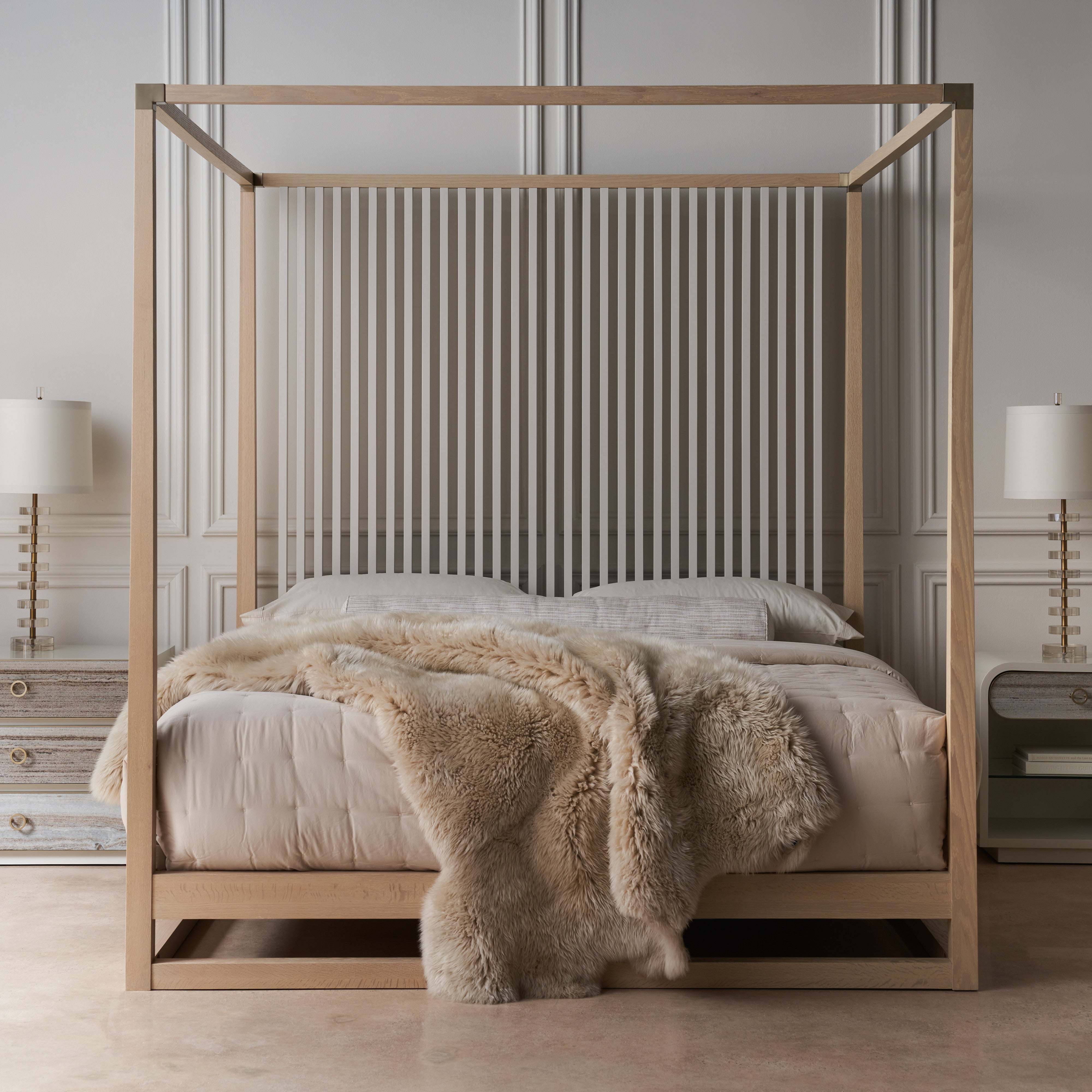 room with Bedrock Nightstand