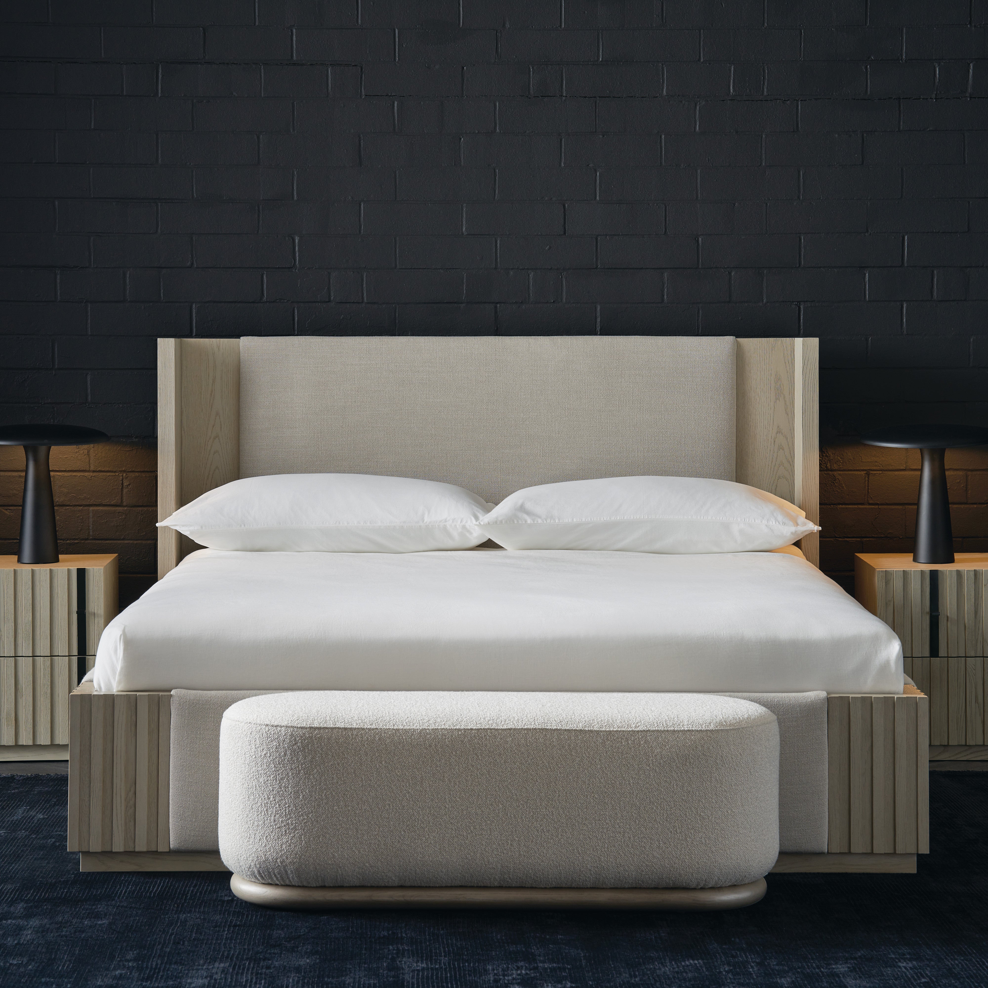 detail of Azure Bed - King