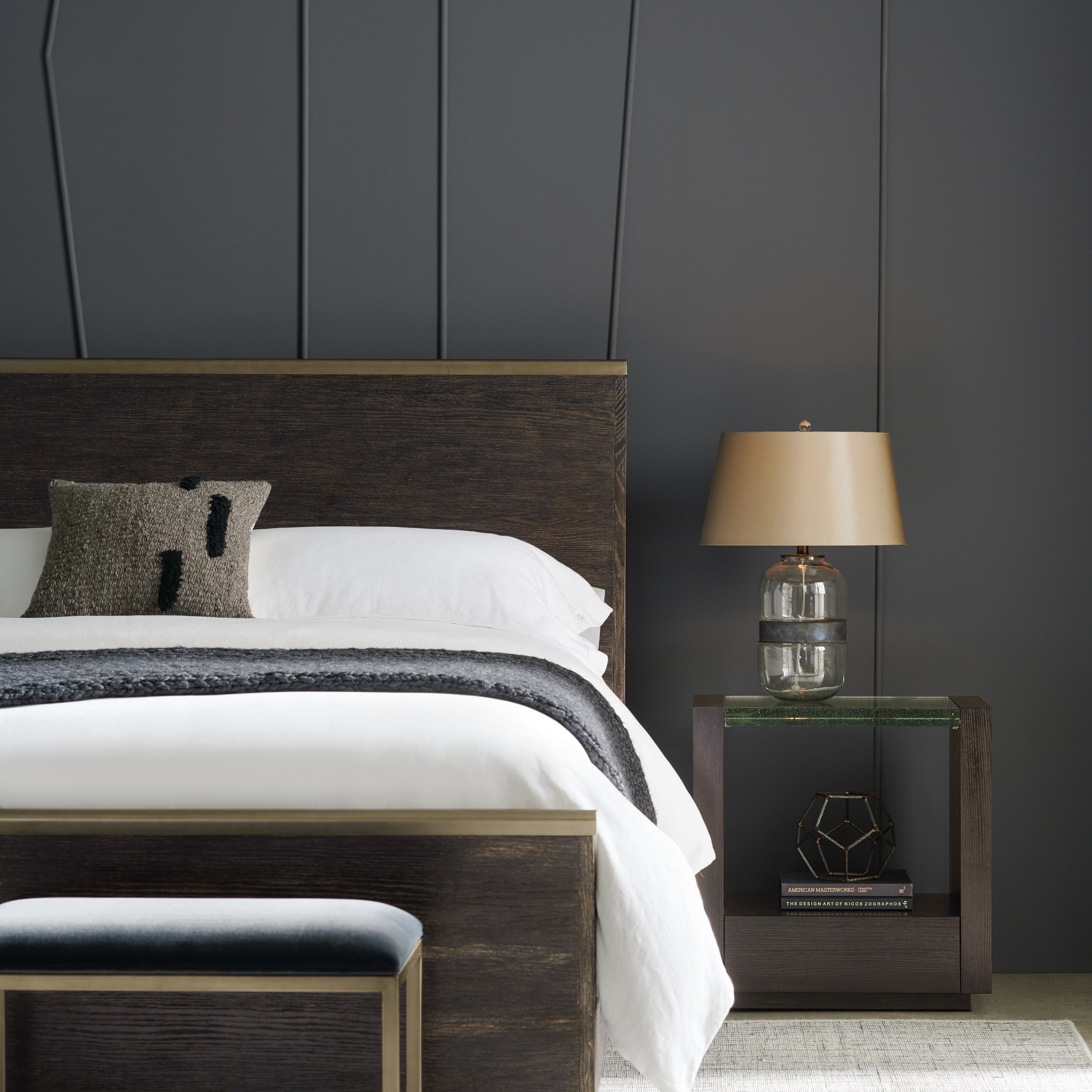 room with Remix Wood Bed - Queen