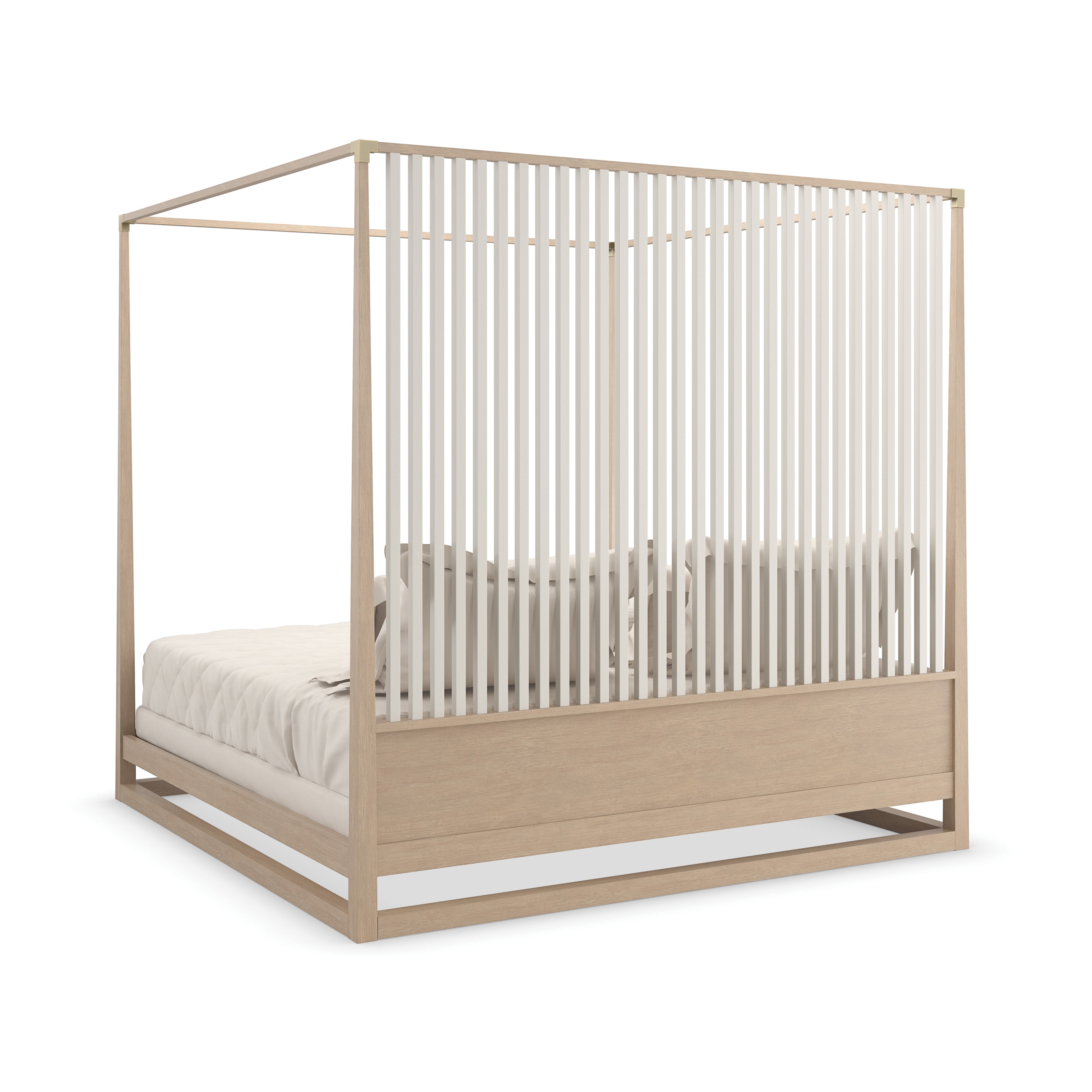 Pinstripe Light Bed - Queen