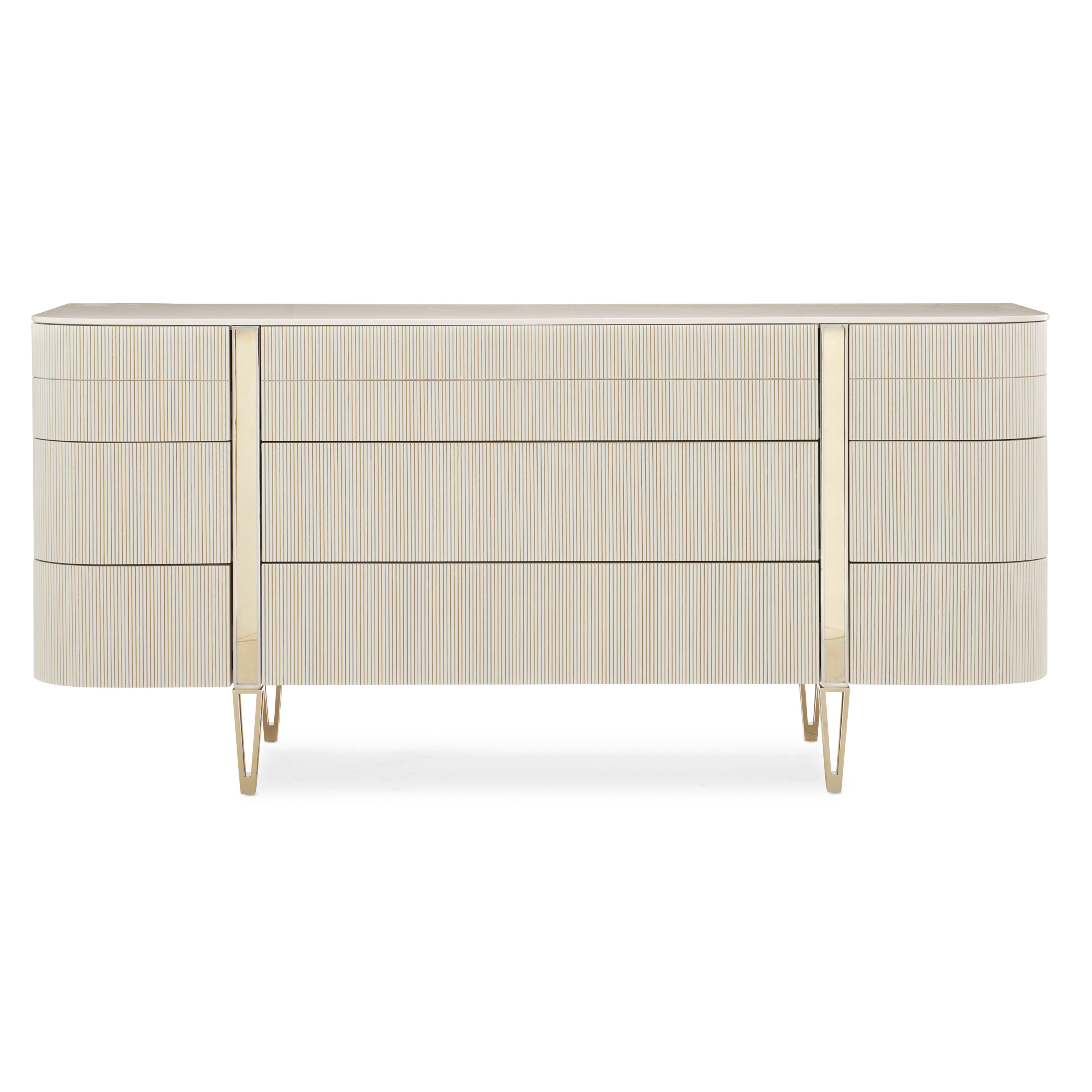 Love at First Sight Dresser in Matte Pearl