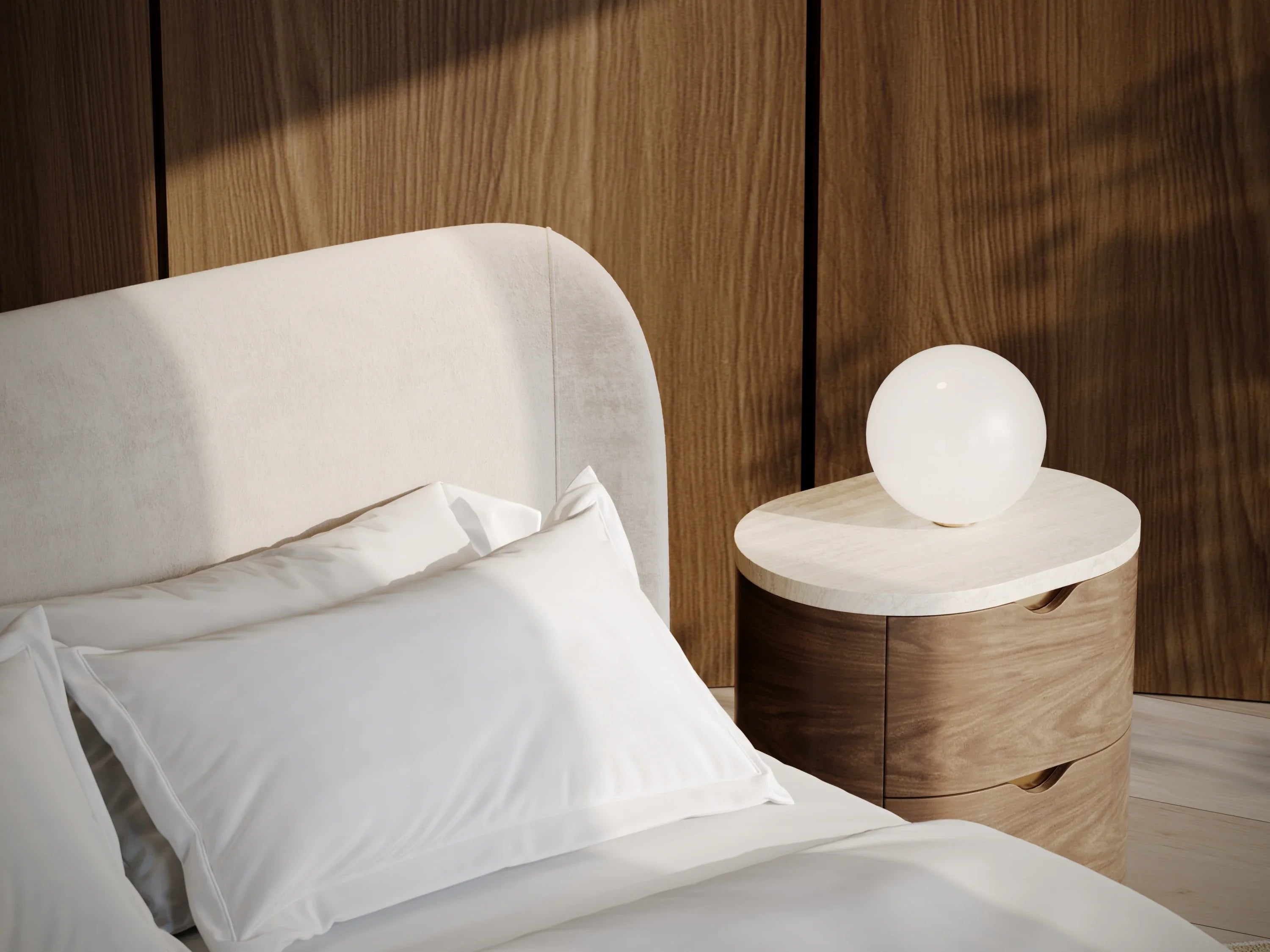 Fleur Uph Bed - detail