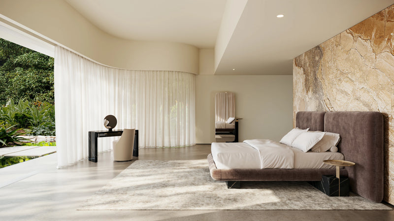 Overlap Nightstand Base Dark