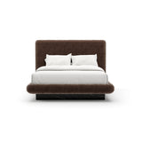 Overlap Uph Qn Bed Dark Taupe