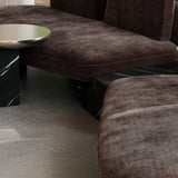 Overlap Armless Loveseat Dk Taupe - detail 2.0