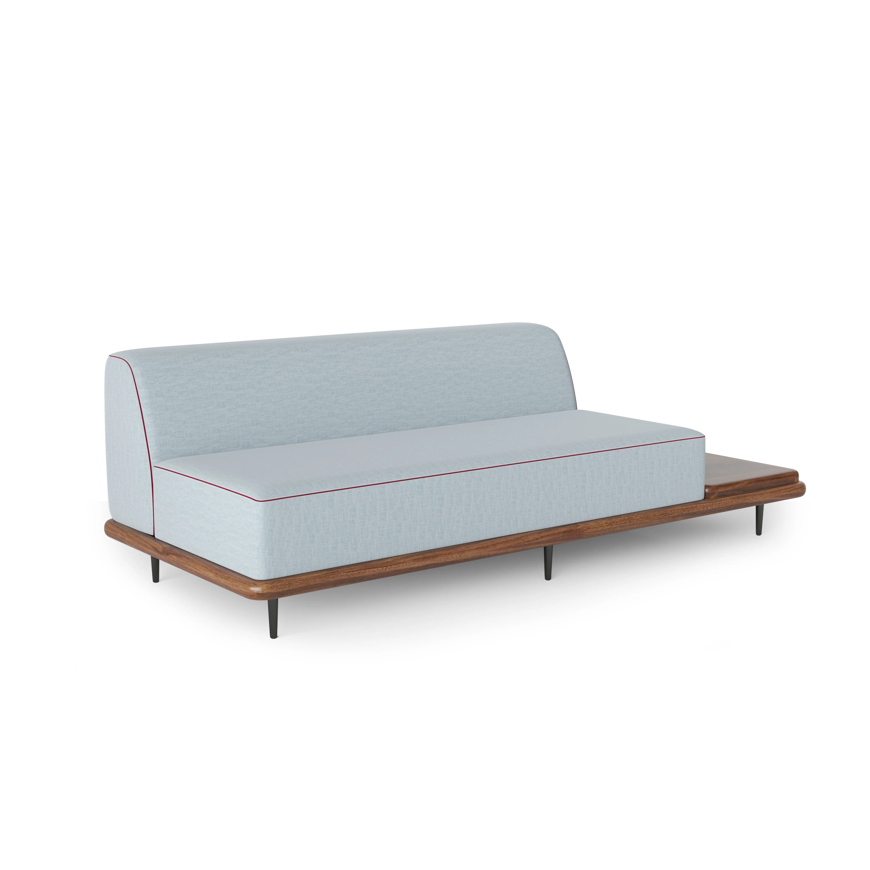 Marlow Armless Sofa - Azure - primary image