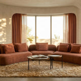 Sasso 3pc Sofa - Saffron in room - angle 1
