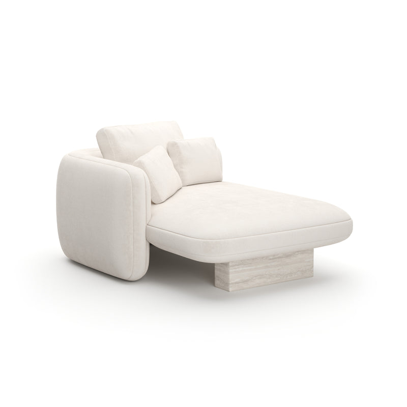 Overlap Laf Chaise Ecru