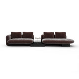 Overlap Right Bumper Sectional Dk Taupe - primary image sku=UPH-425V-SEC1-A