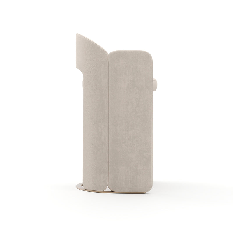 Overlap Bar Stool Ivory
