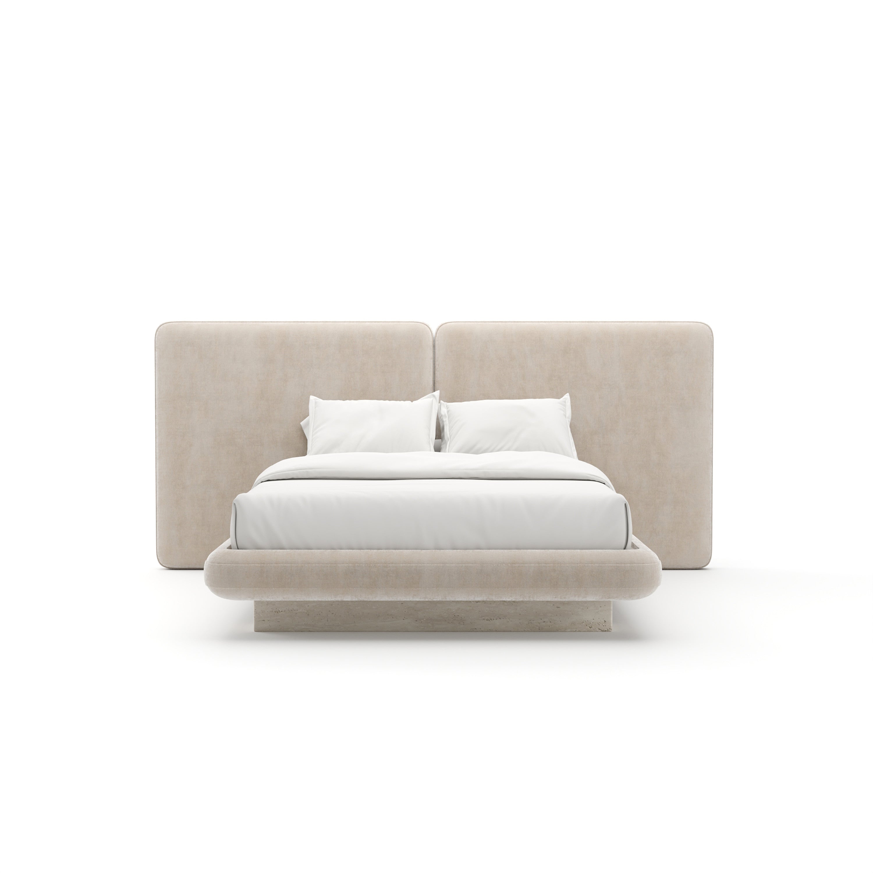 Overlap Uph 2 Panel Qn Bed Ivory – Caracole