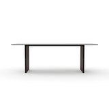 *Pinstripe Dark Slatted Dining Table - primary image