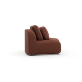 Sasso Raf Curved Armless Loveseat - Saff - 2nd angle