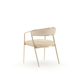 Dario Wog Arm Chair - Ivory - 3rd angle