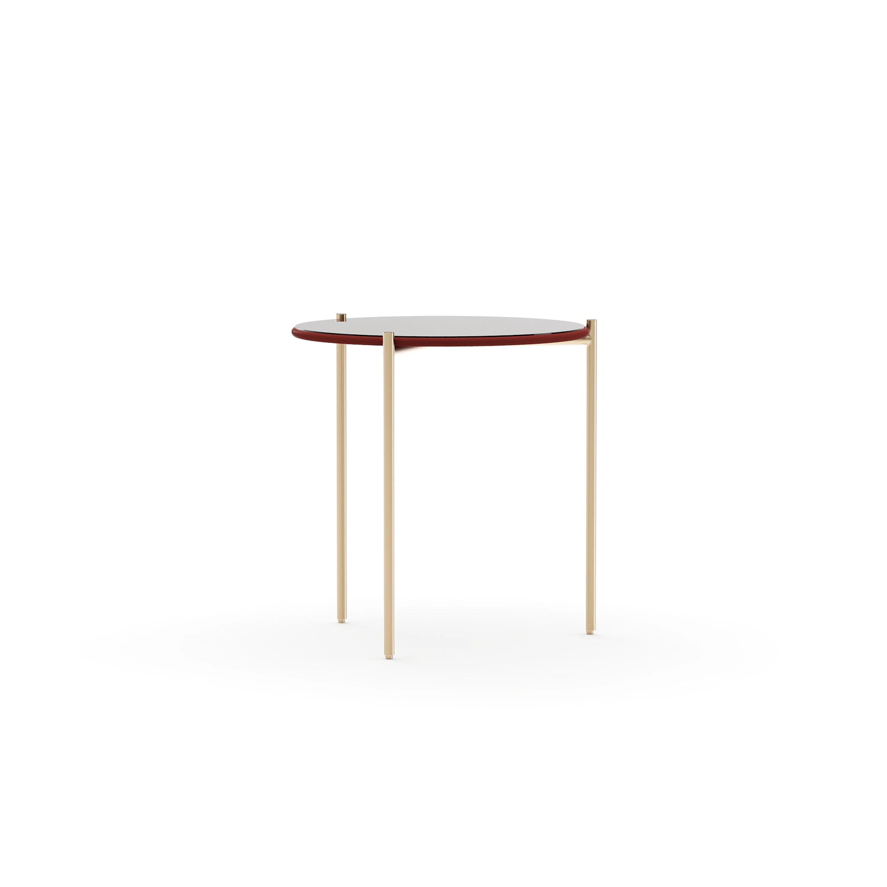 Demli Rouge Glass Side Table - main image