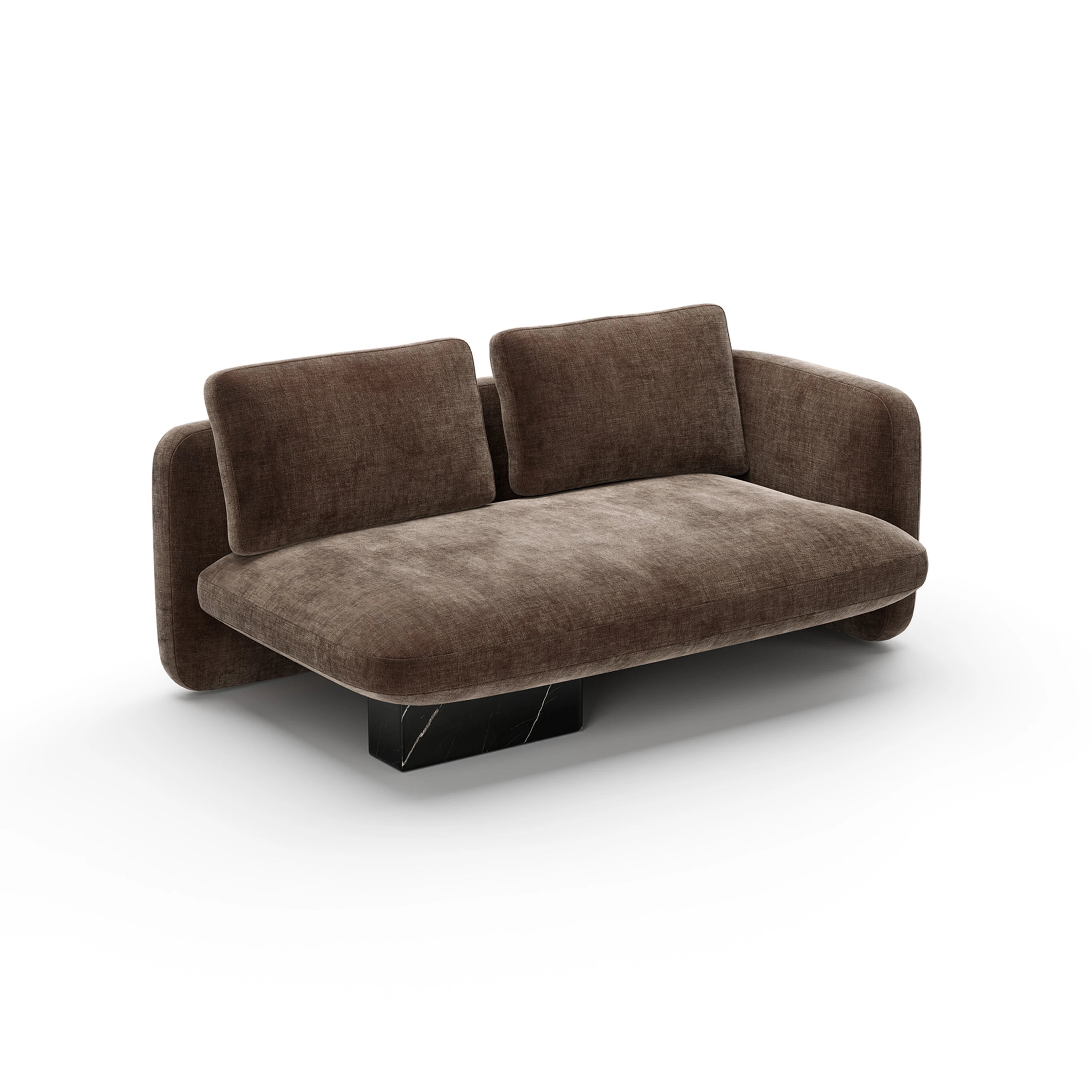 Overlap Raf Loveseat Dark Taupe - main image