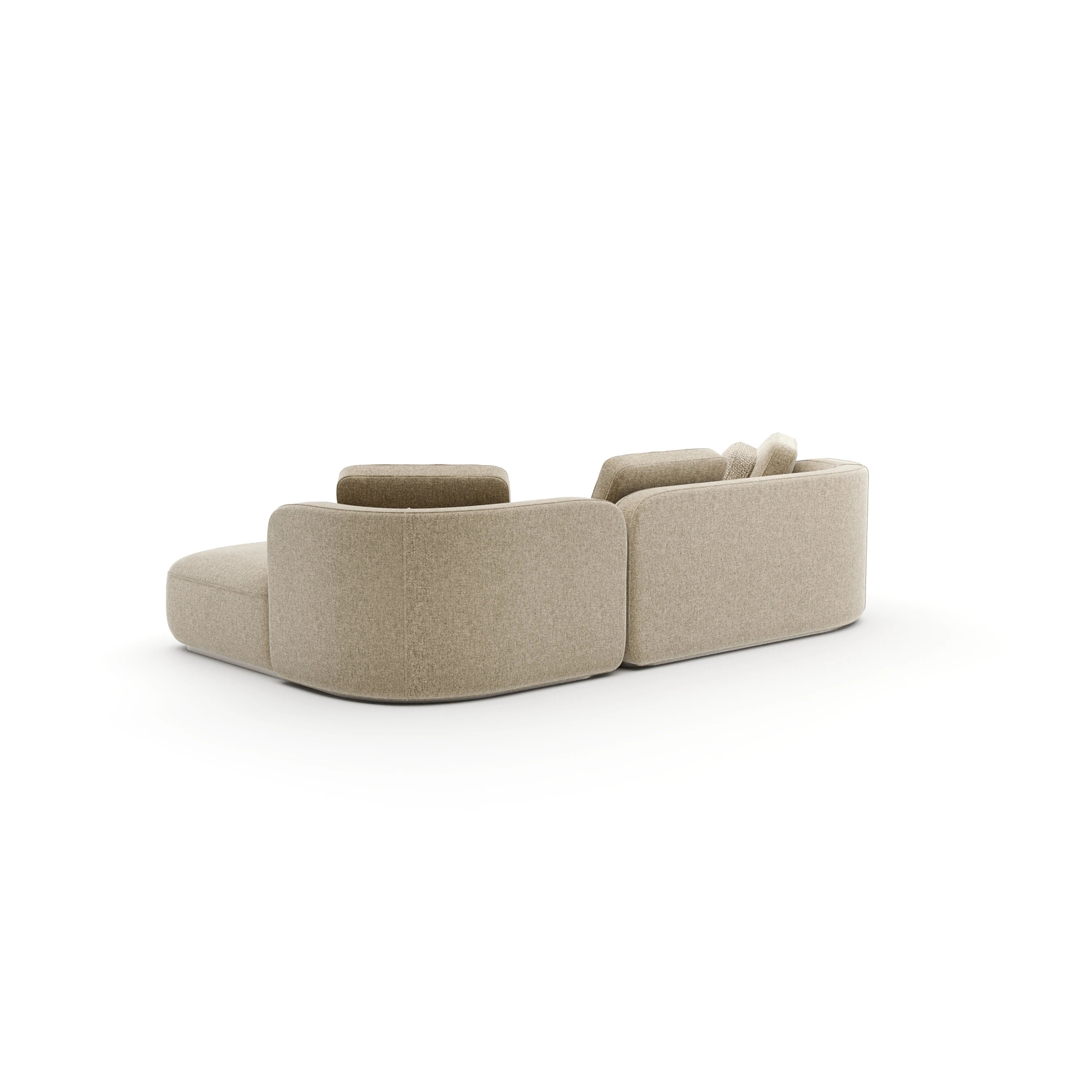 Sasso Right Chaise Sec - Oatmeal - 3rd angle [data-sku='UPH-426-SEC10-B']