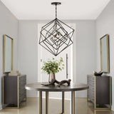 Remix Cerused Table Top 56" in room - angle 1