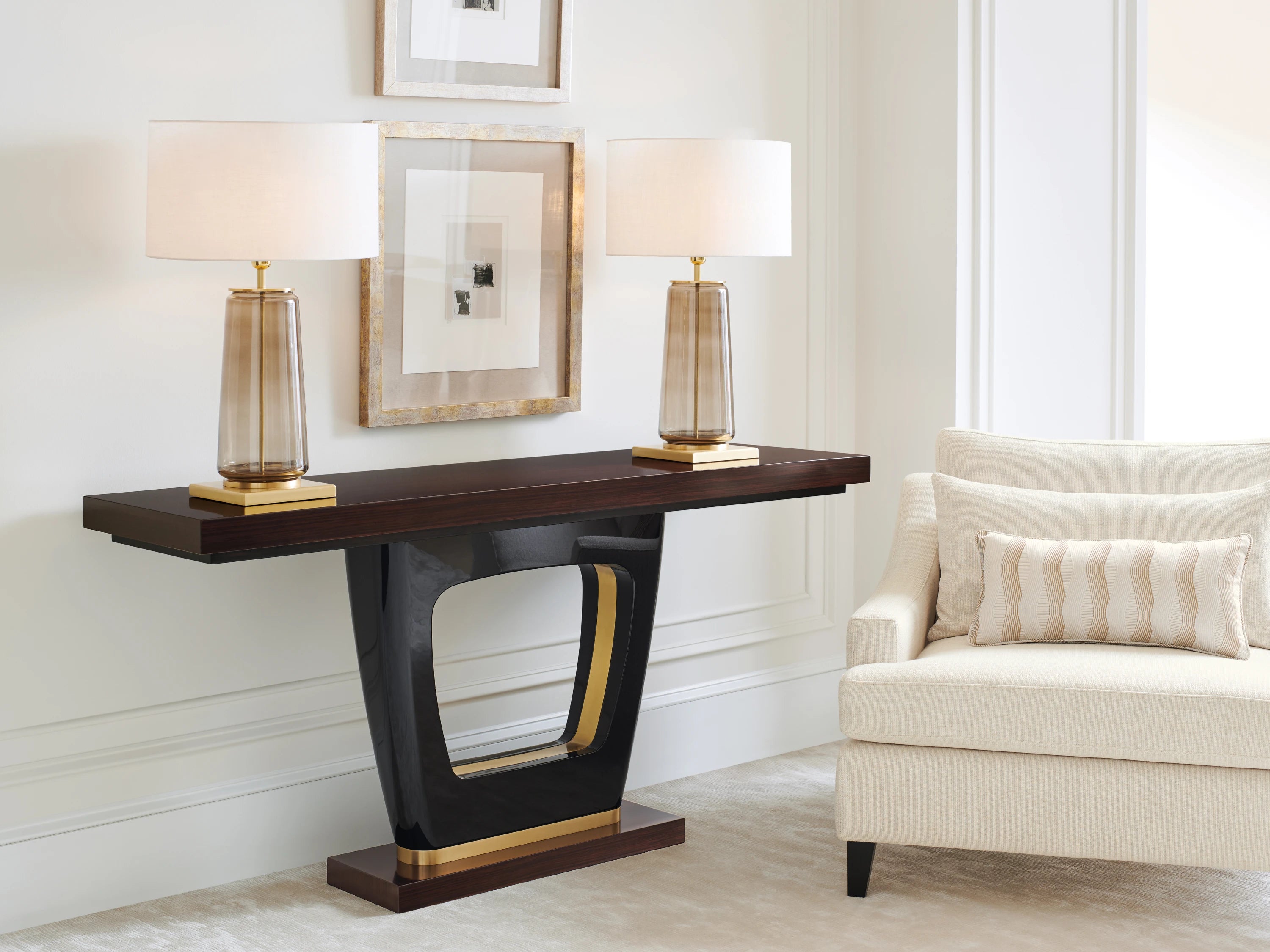The Axis Console Table in room - angle 1